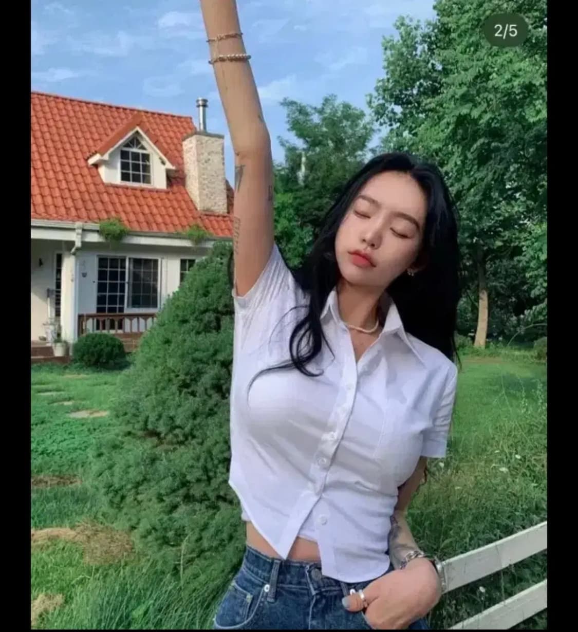 페일제이드 반팔 크롭 셔츠 상품이미지2