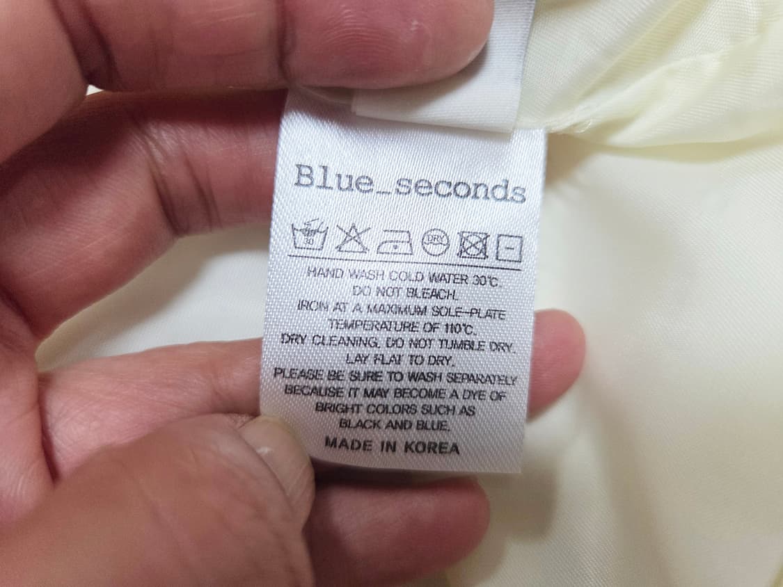 블루세컨즈(BLUE-SECONDS) 와이드카라 자켓 프리사이즈 새상품 상품이미지5