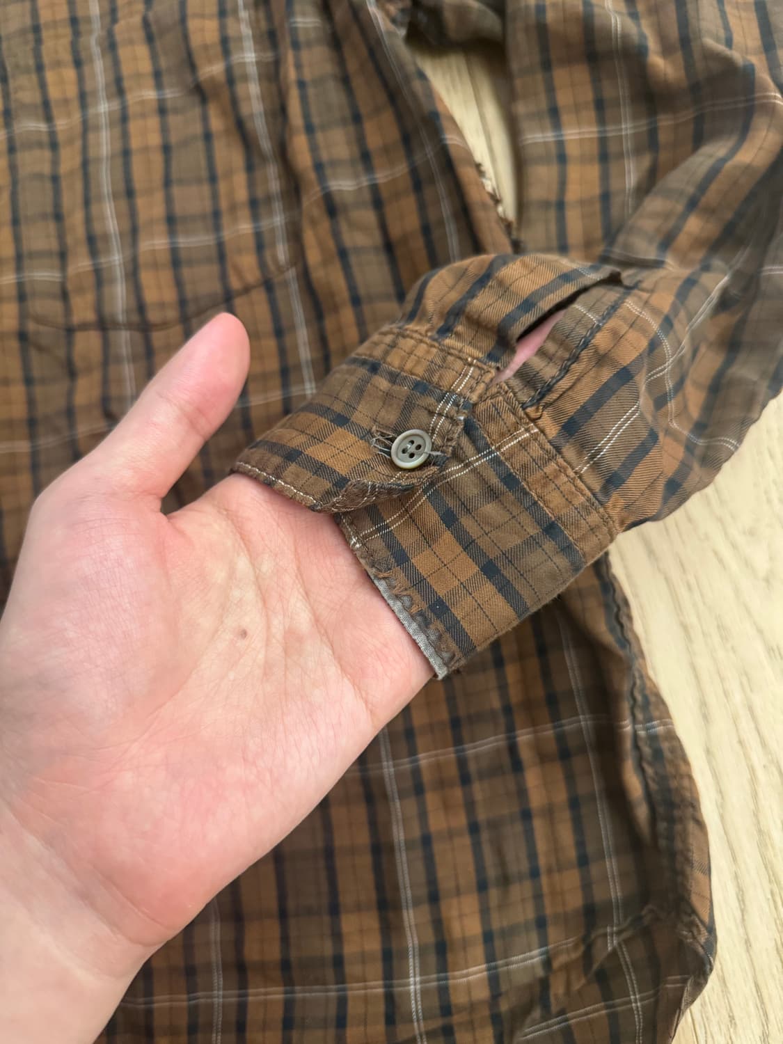 꼼데가르송 옴므 체크 셔츠 상품이미지10