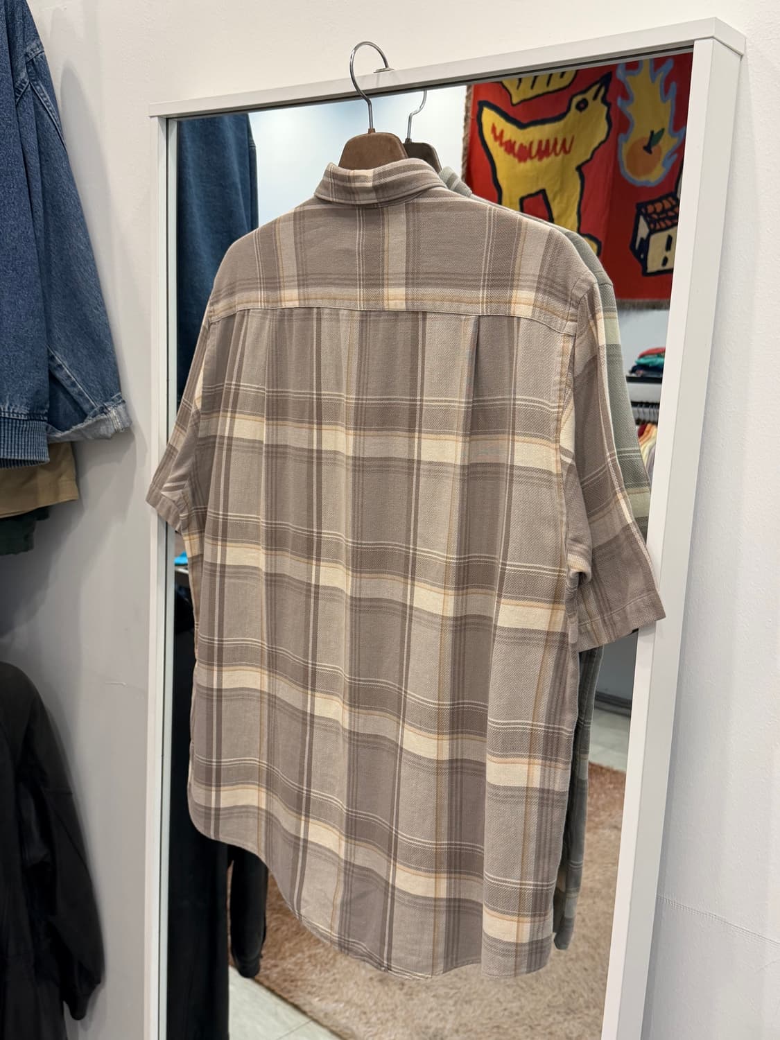 90s Nautica 노티카 올드 체크 반팔 셔츠 상품이미지6