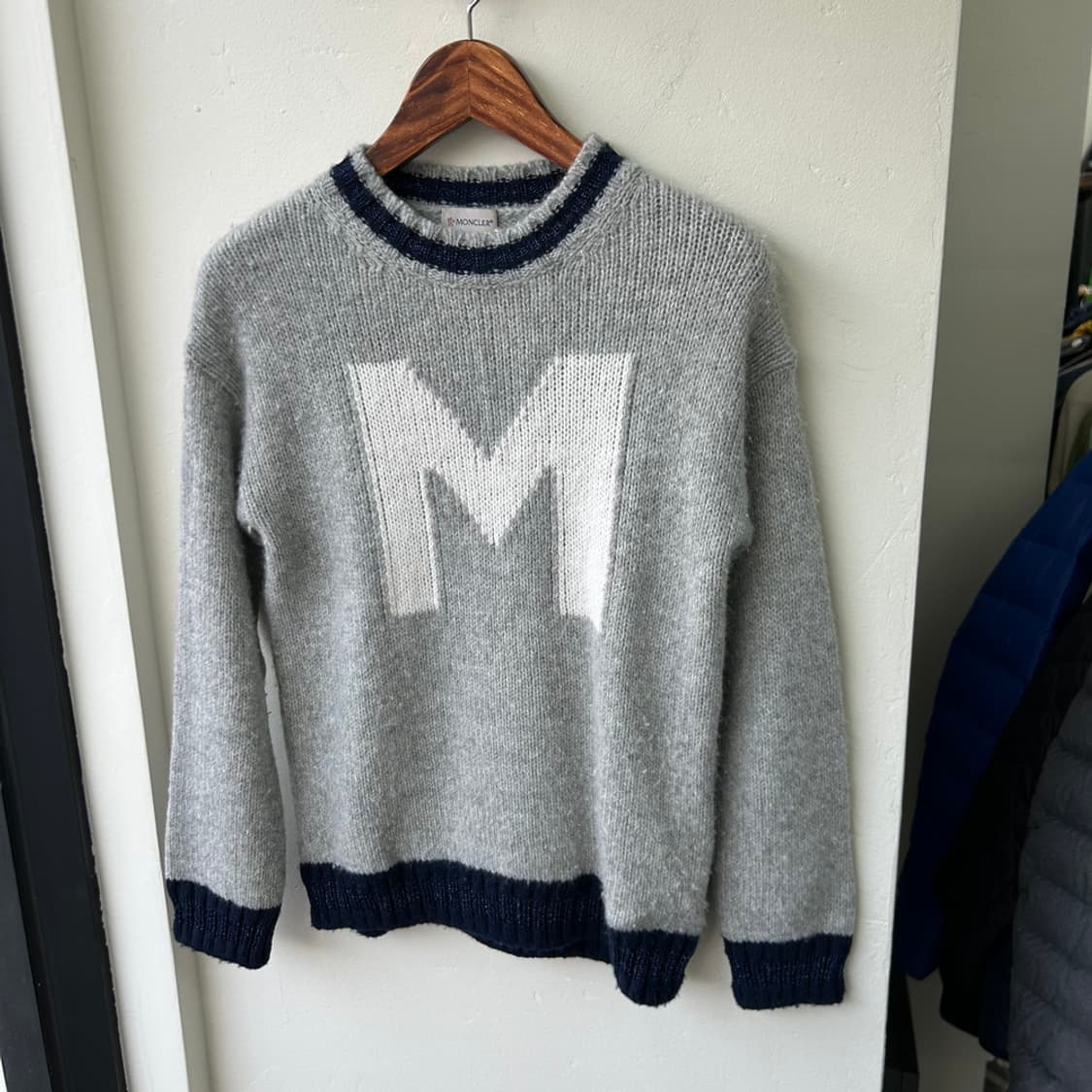 16051 - 몽클레어 빅로고 울 니트 (울 80% 캐시미어 20%) 상품이미지2