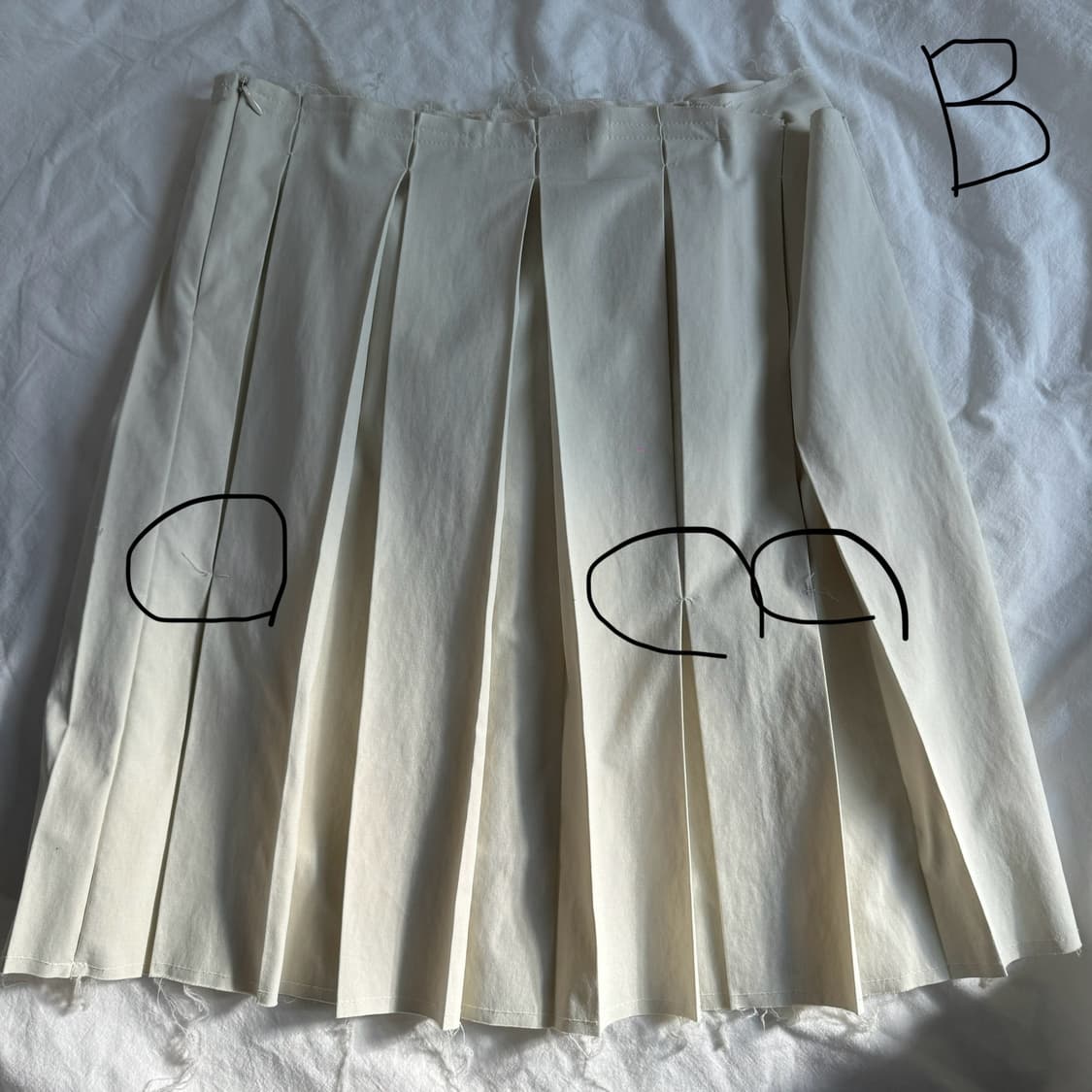 에옹쓰 STTS unbalance pleats skirt S 상품이미지3