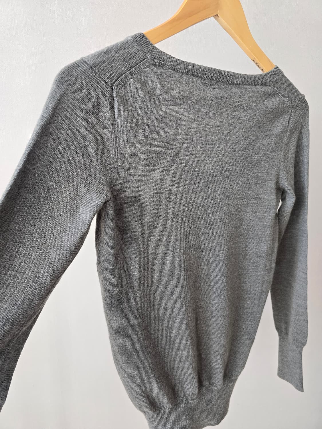 GAP 이탈리안 메리노울 회색 브이넥 가디건 상품이미지5