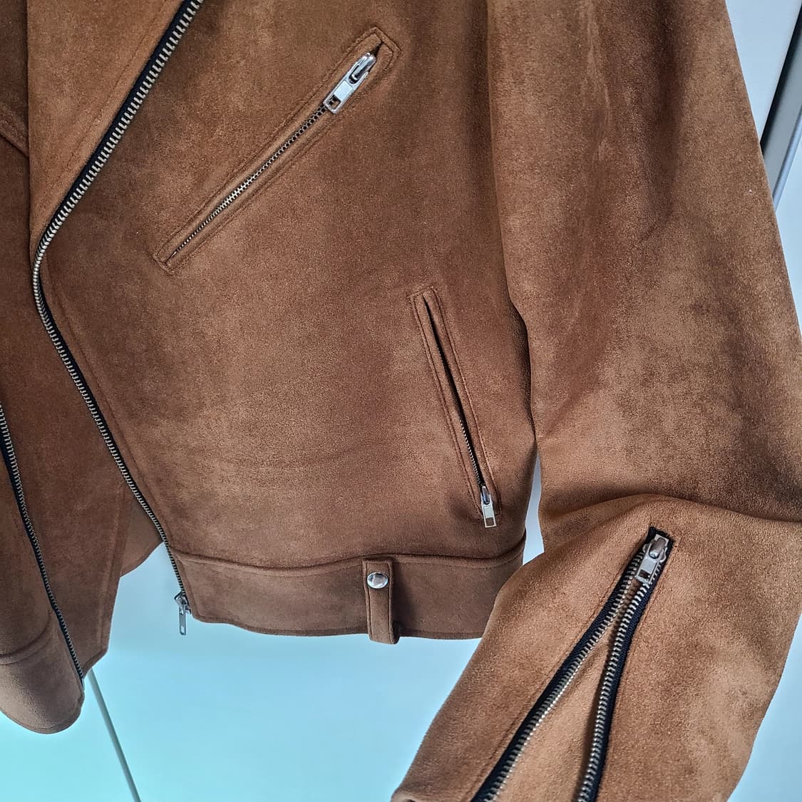 미나브 스웨이드 라이더 자켓 상품이미지5