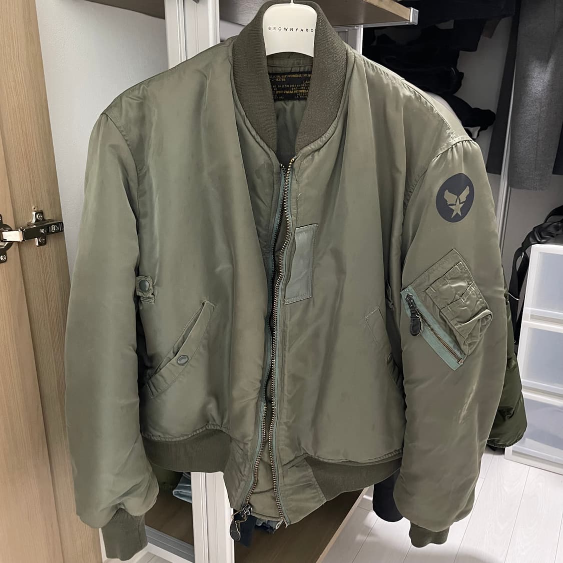 80s USA Brents Sportswear usaf ma-1 상품이미지2