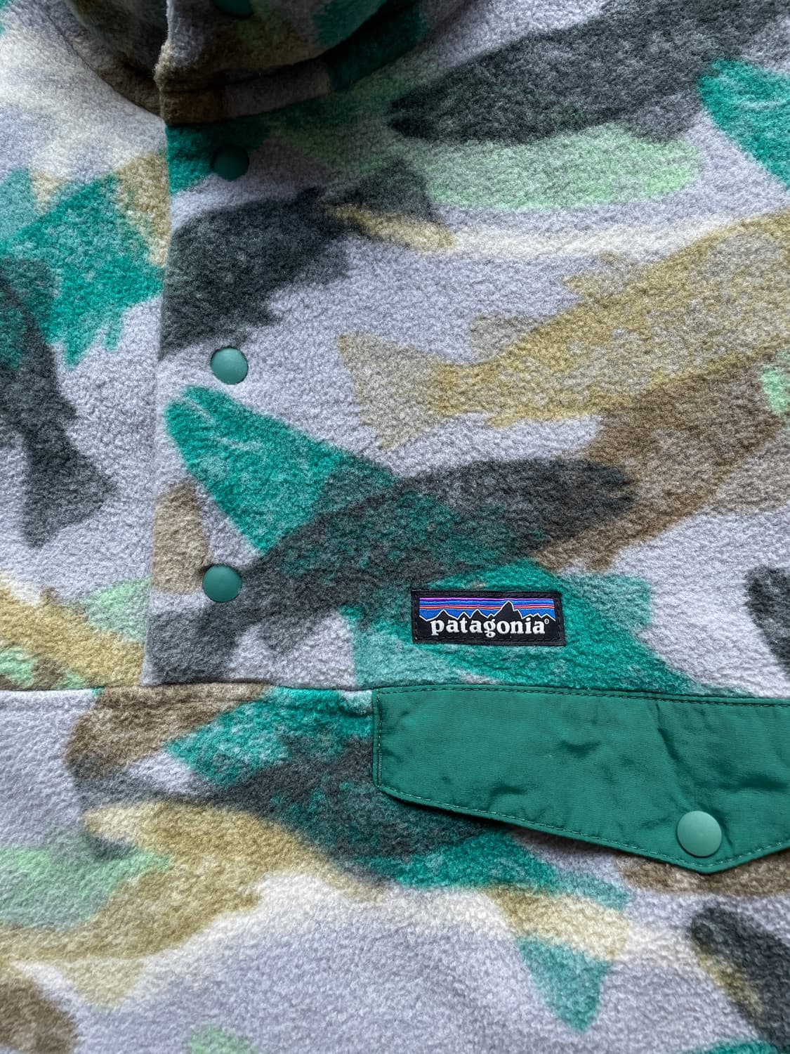 파타고니아 신칠라 연어떼 송어 패턴 rare patagonia 상품이미지4