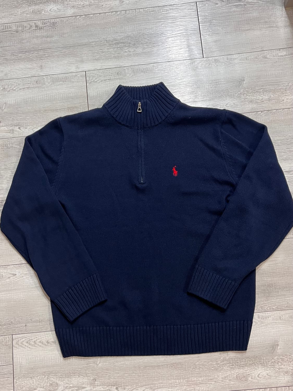 폴로 반집업 니트 L (105) 상품이미지1
