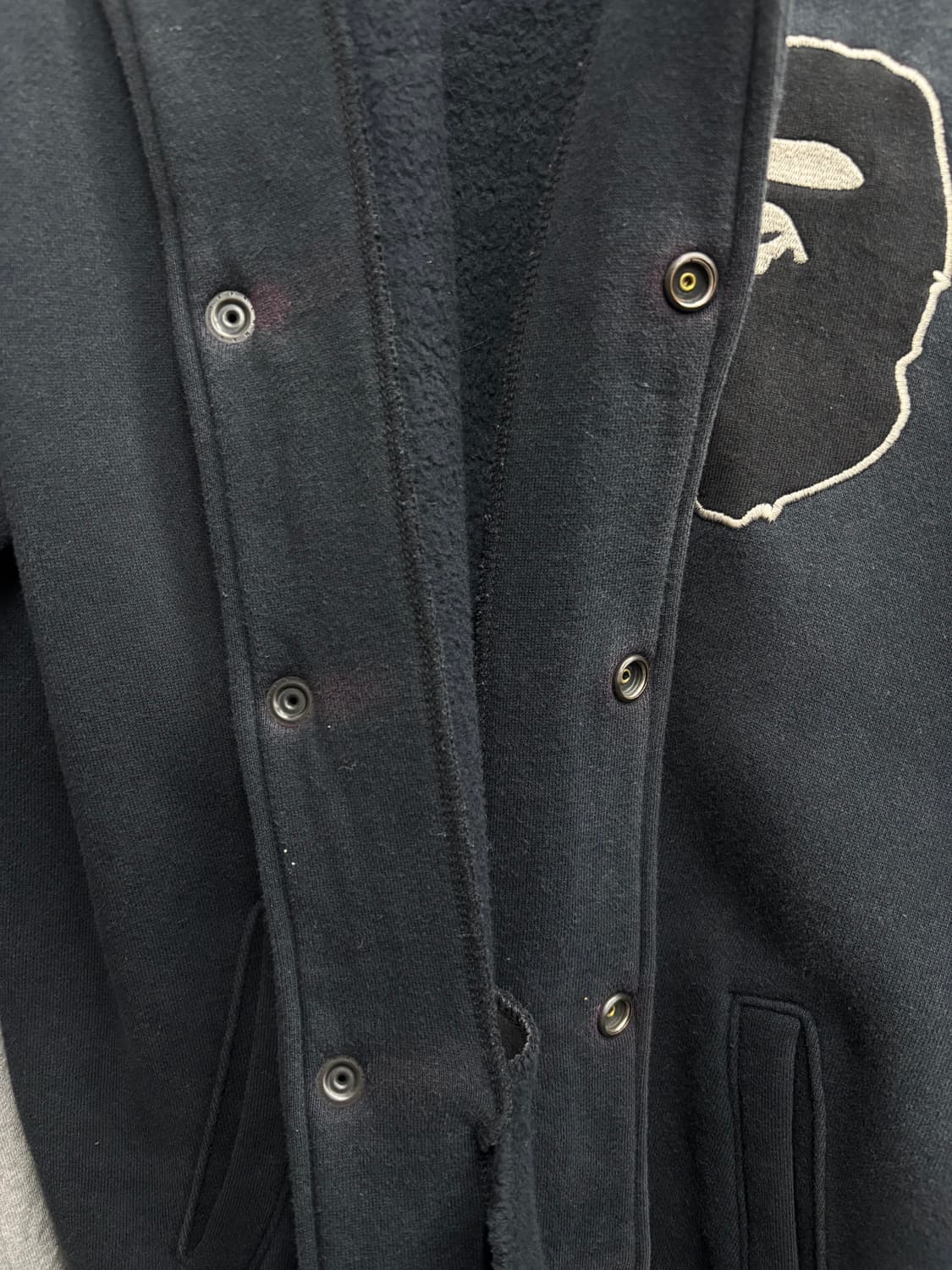 베이프 빅사루 투톤 바시티 자켓 상품이미지6