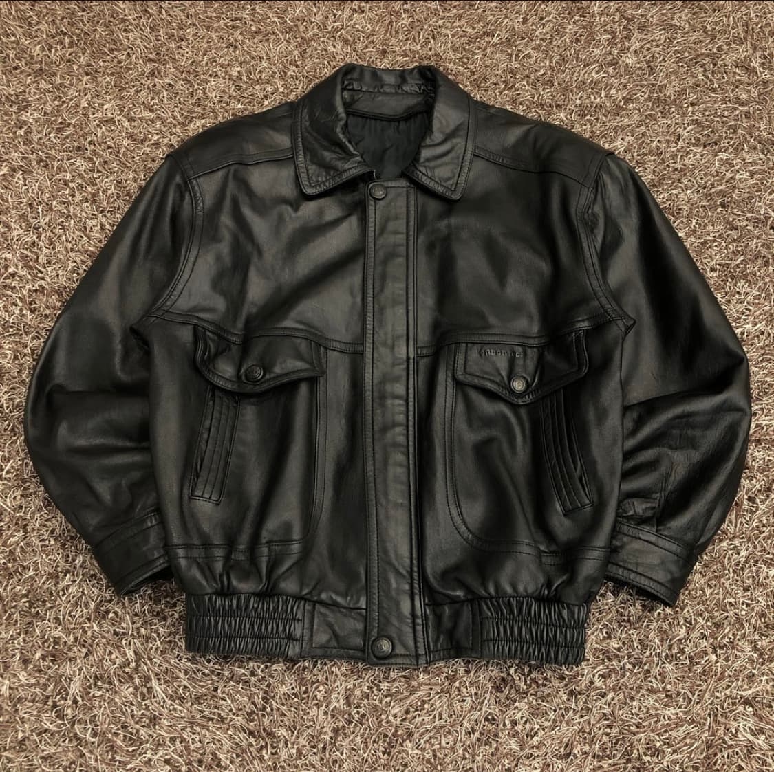 런던포그 레더 가죽 자켓 상품이미지1