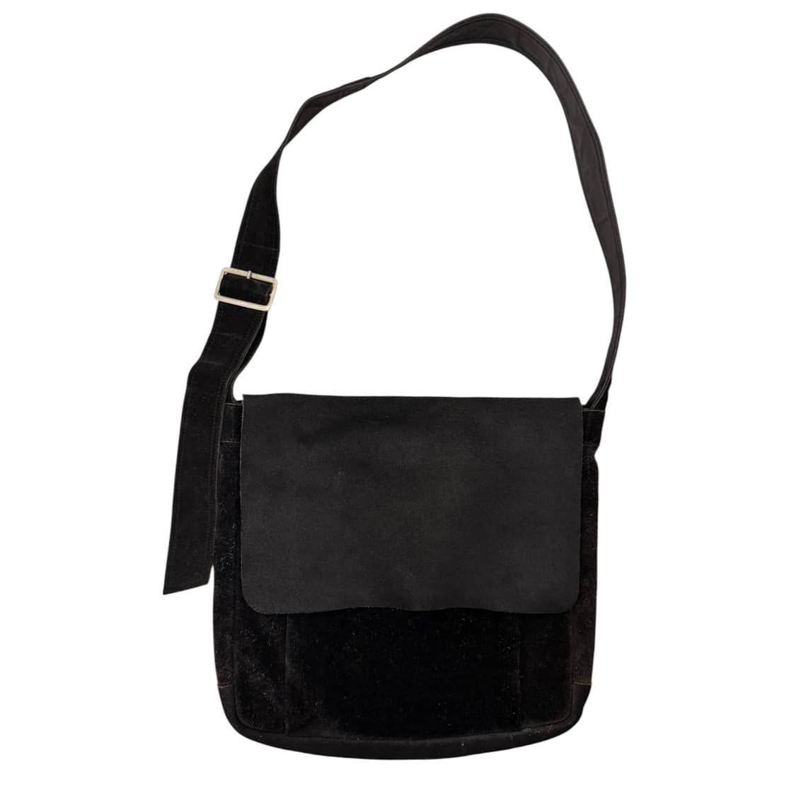 포터 레더 스웨이드 숄더백 블랙 상품이미지2