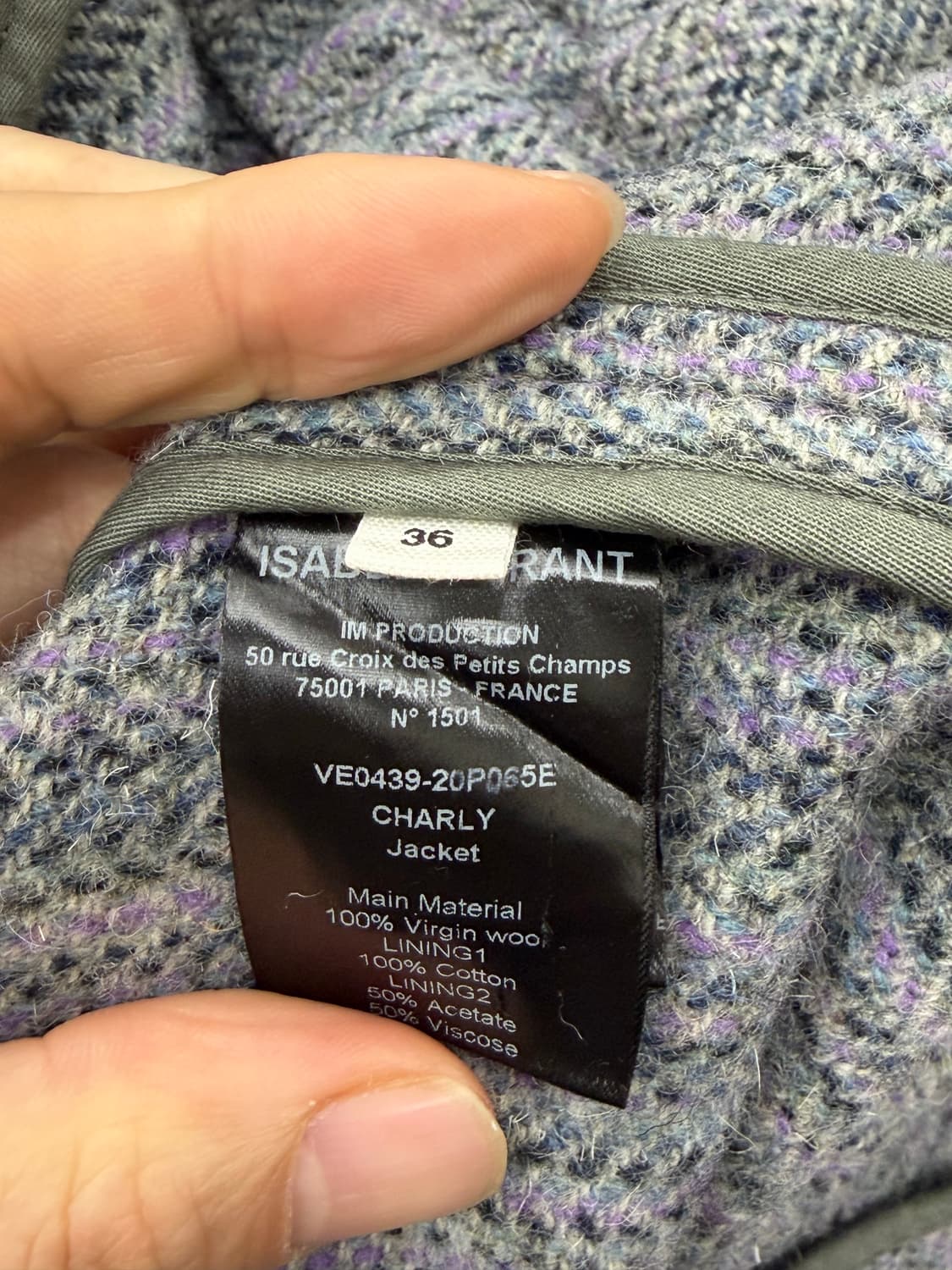 이자벨마랑 에뚜왈 헤링본 자켓 상품이미지7