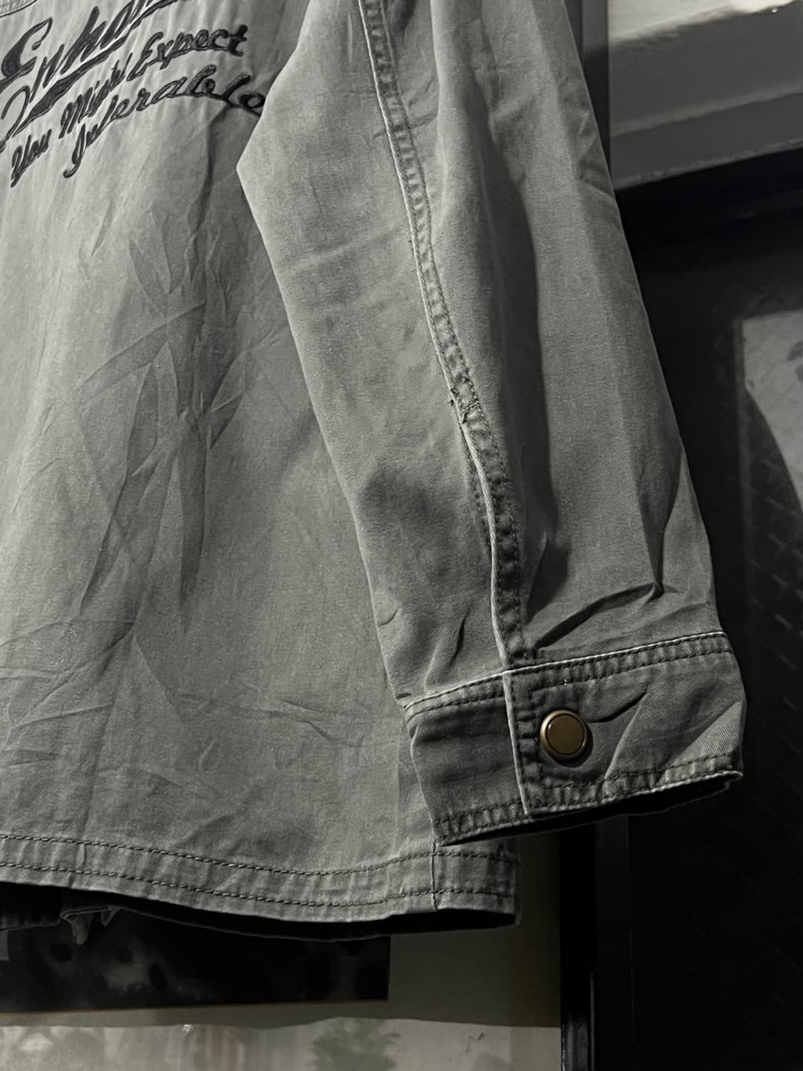 빈티지 그레이 밀리터리 셔츠 상품이미지7