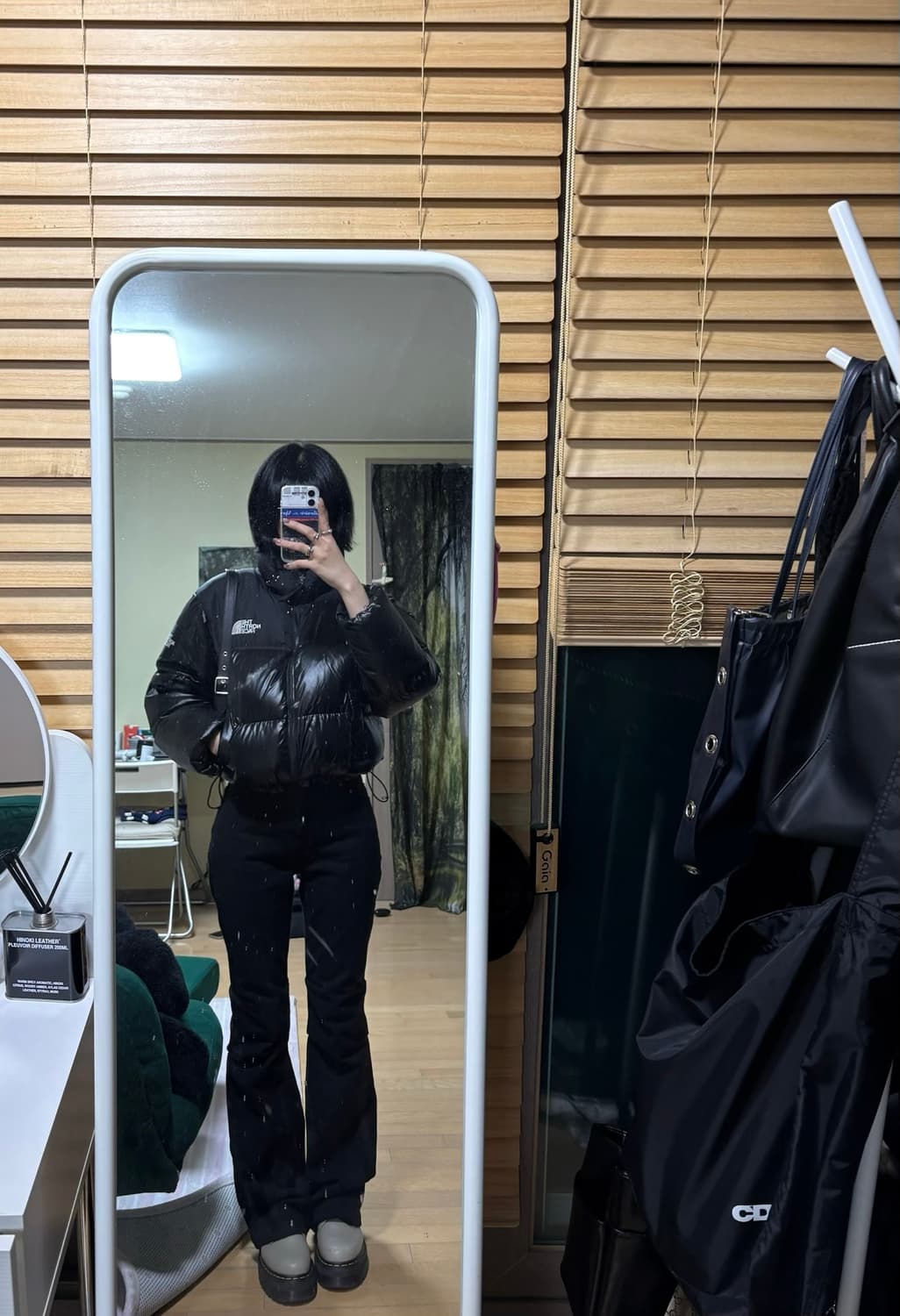 노스페이스 화이트 라벨 노벨티 눕시 다운 자켓 SP 리얼 블랙 상품이미지1