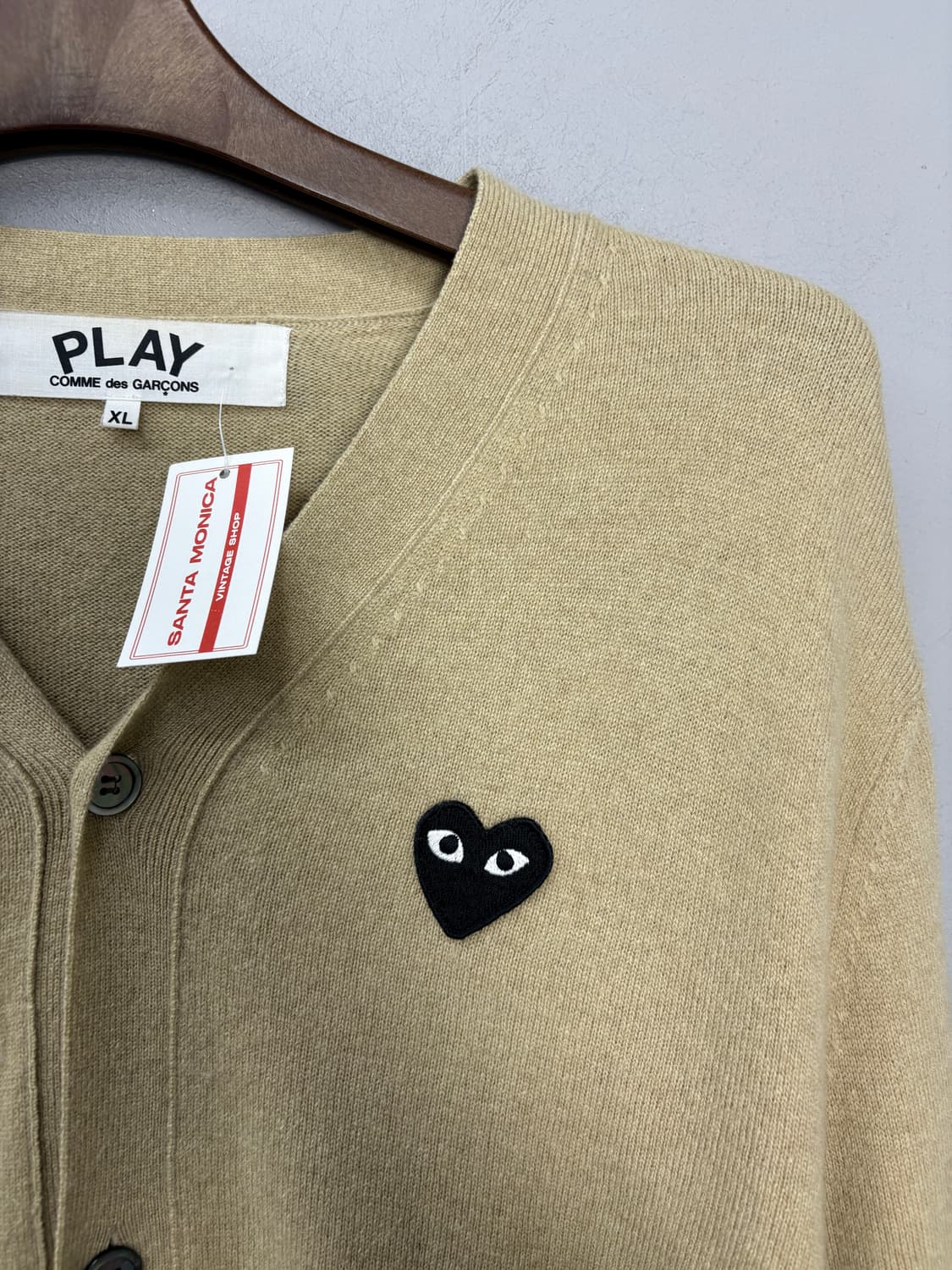 꼼데가르송 베이직 블랙 와펜 모 가디건 A3532 상품이미지3