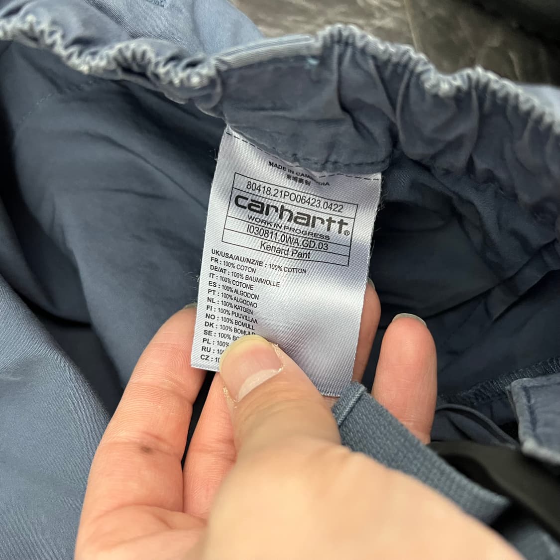 칼하트 WIP 스트레이트 카고 팬츠 상품이미지7