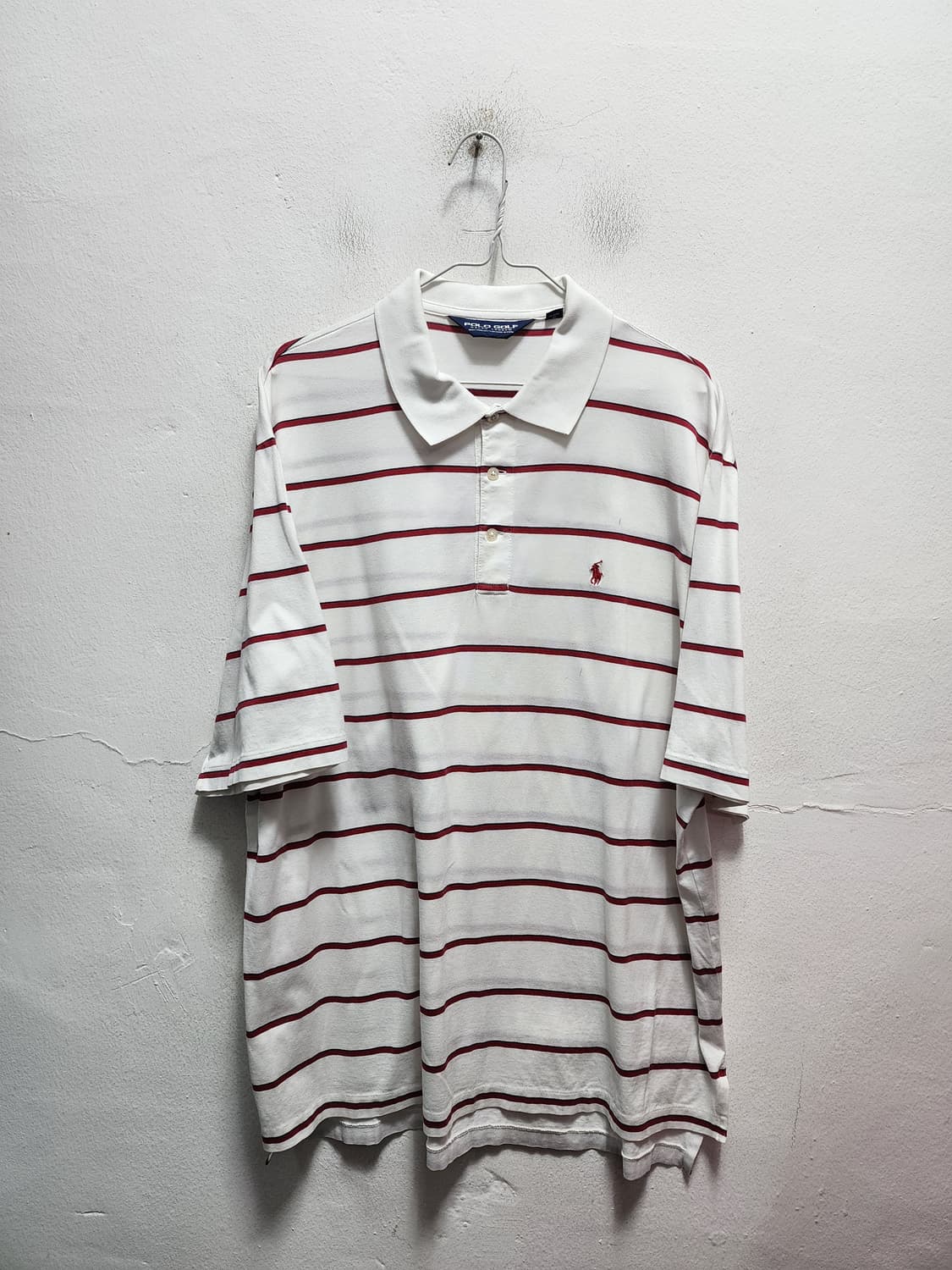 폴로 골프 화이트 스트라이프 카라티 상품이미지1