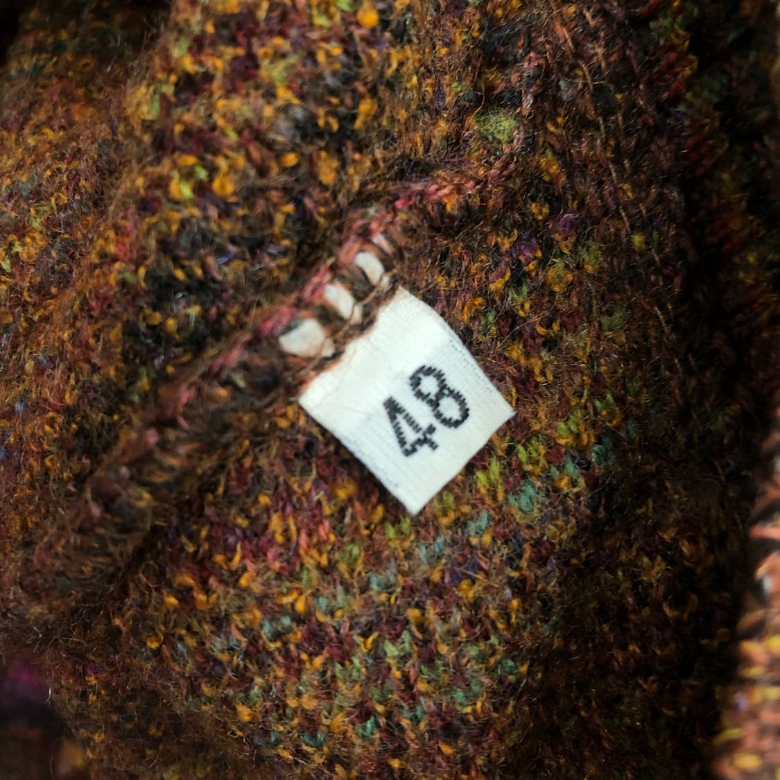 미쏘니 모헤어 멀티컬러 패턴 가디건 100 상품이미지5