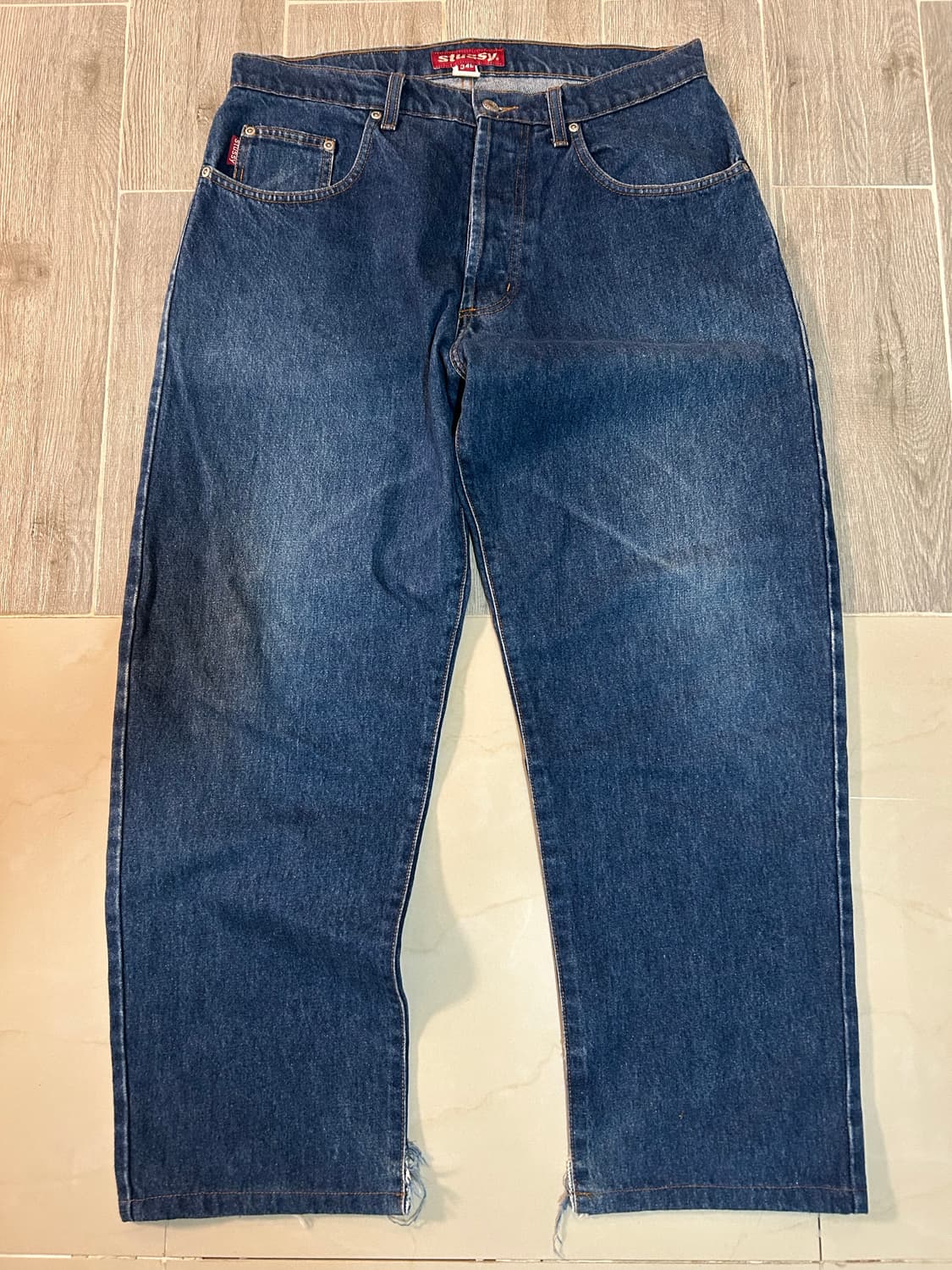 90s 스투시 데님 34 판매 made in usa 상품이미지1