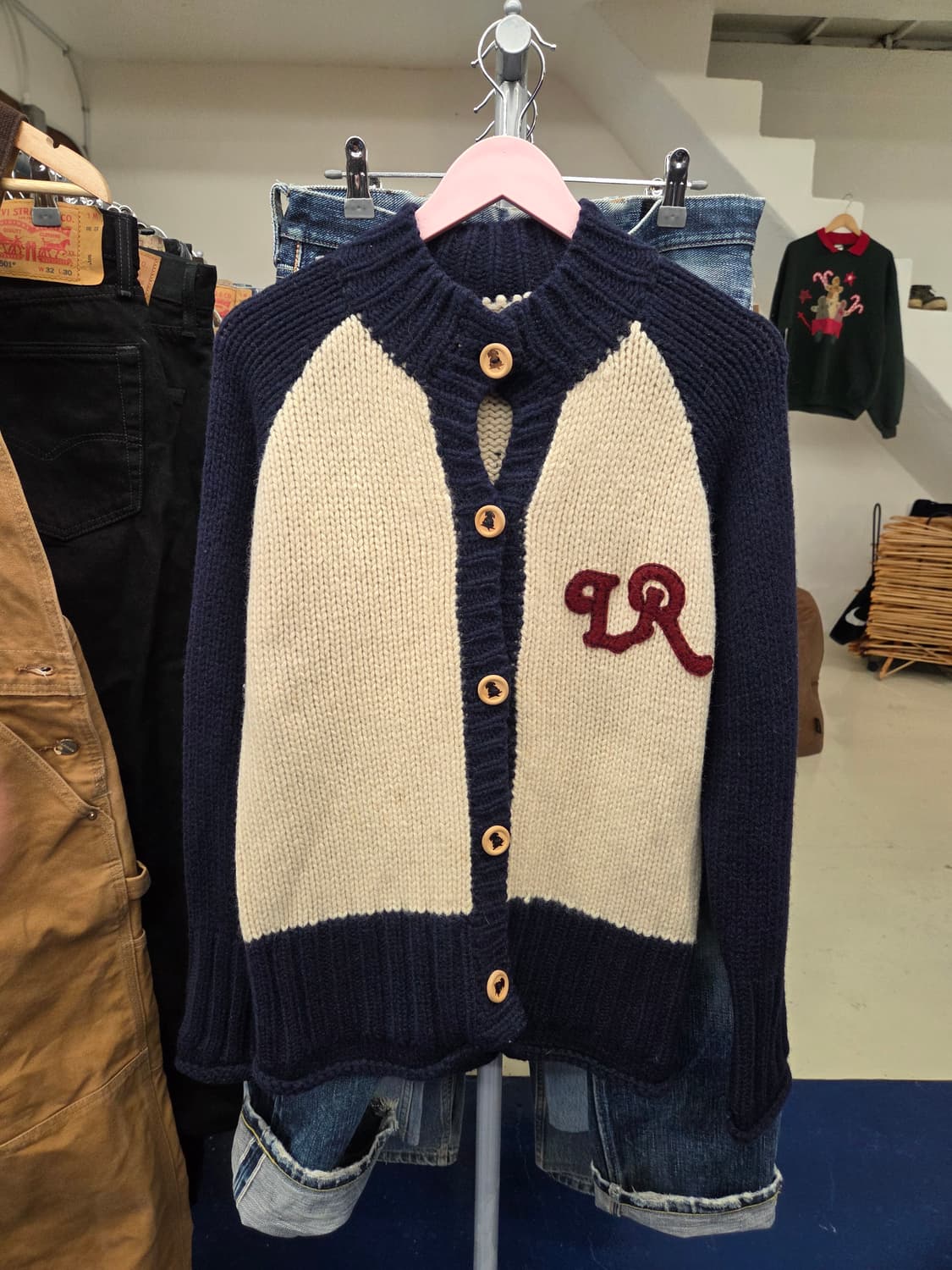 LRUSA 리트리버 코위찬 스웨터 자켓 상품이미지3