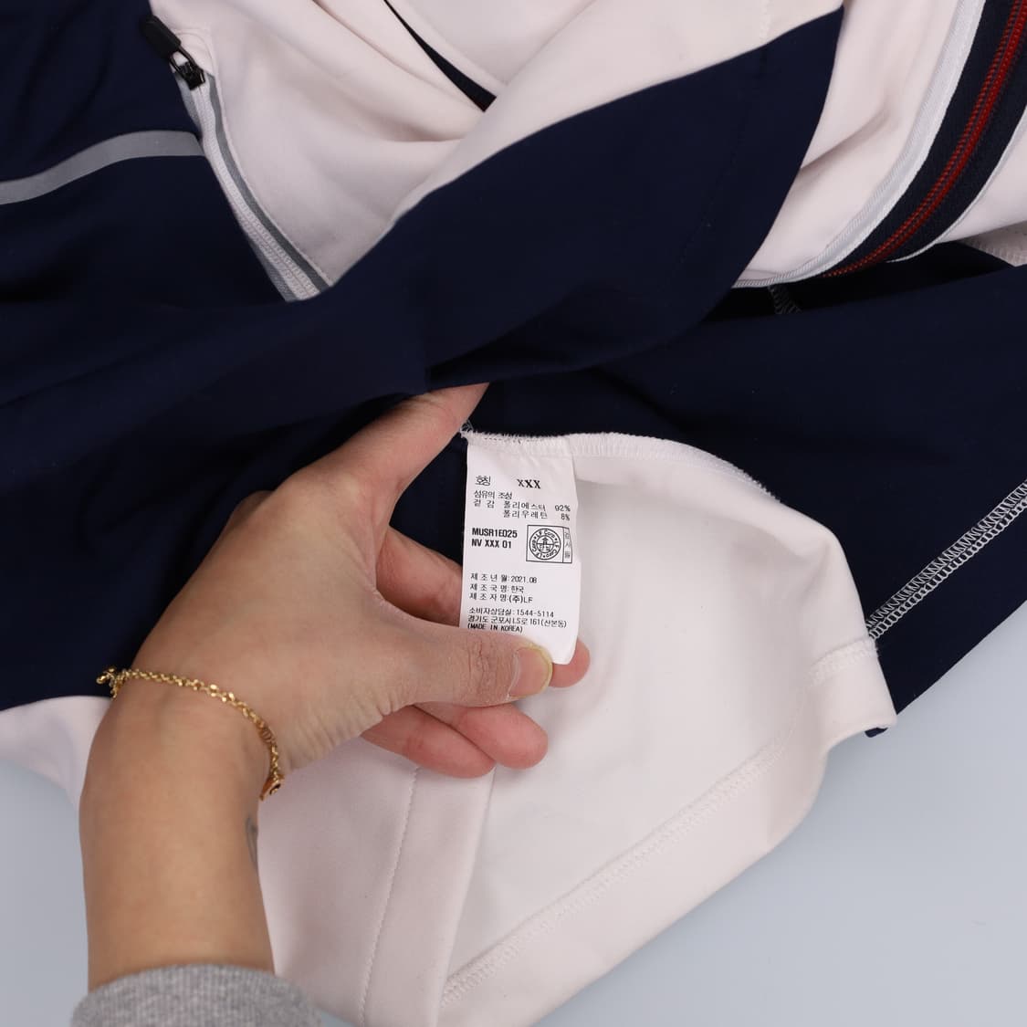 110 헤지스 골프 져지 집업 자켓 0209H1 상품이미지8