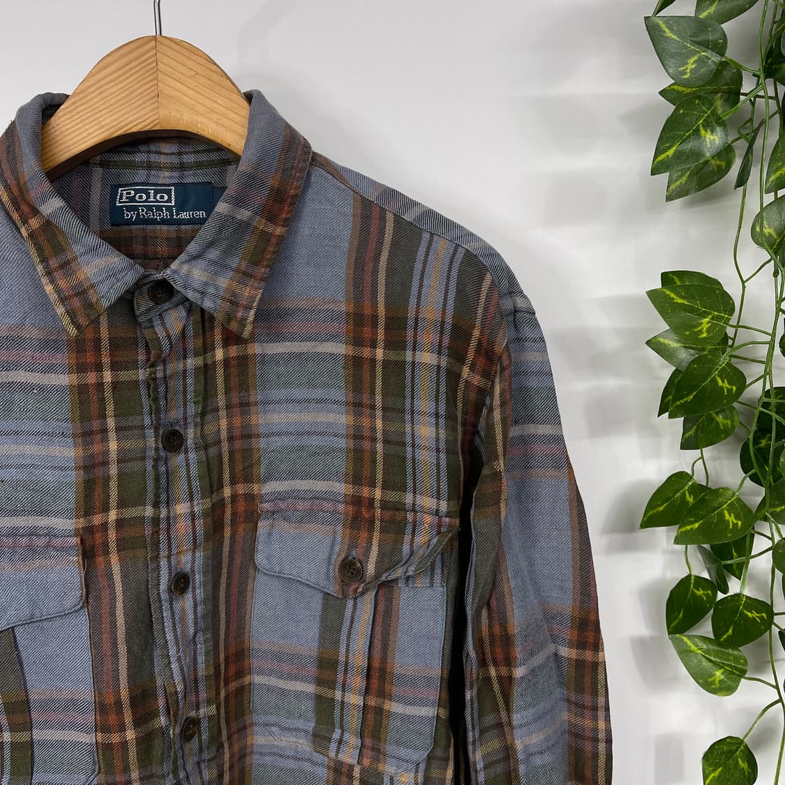 [폴로] 랄프로렌 체크 마,견 셔츠 남방 (XL) 상품이미지2