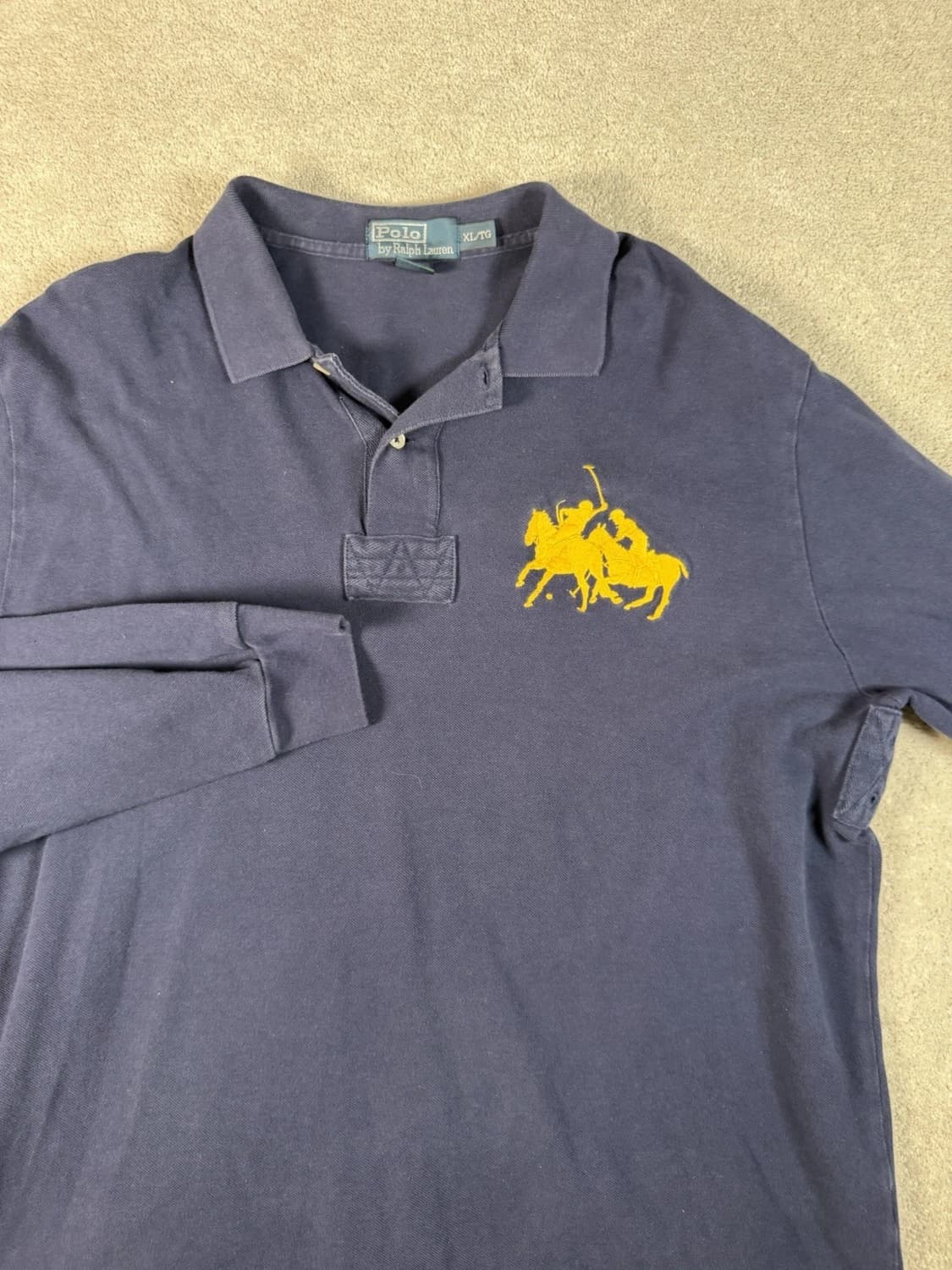 폴로 랄프로렌 트리플 포니 긴팔 카라 티셔츠 상품이미지2