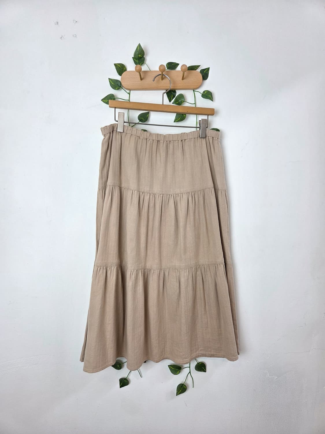 베이지 캉캉 스커트 상품이미지1