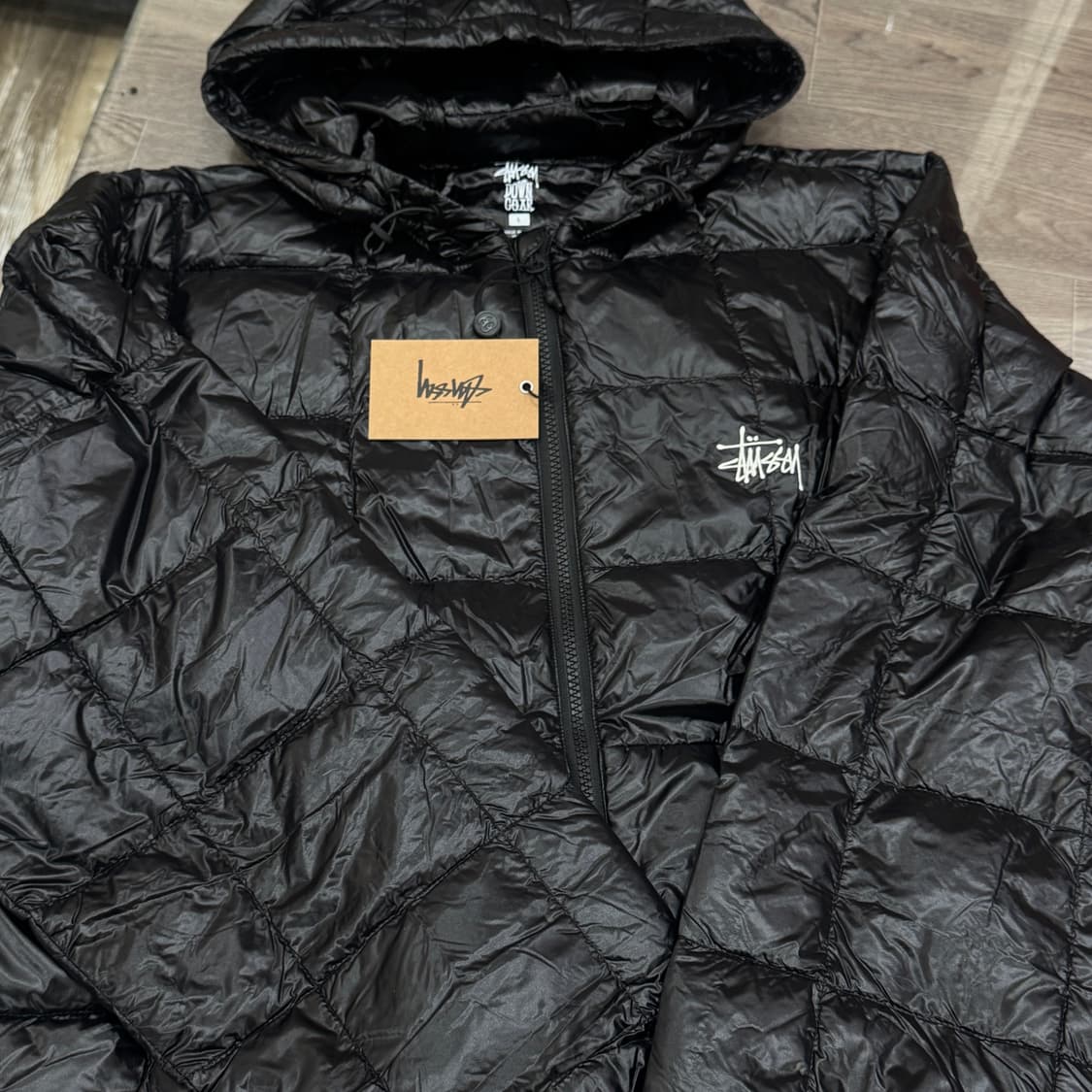 [새상품]스투시 미드웨이트 후드 푸퍼 패딩 상품이미지1