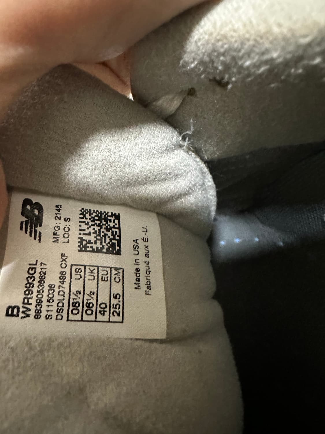 255B) 뉴발란스993 팝니다 상품이미지8