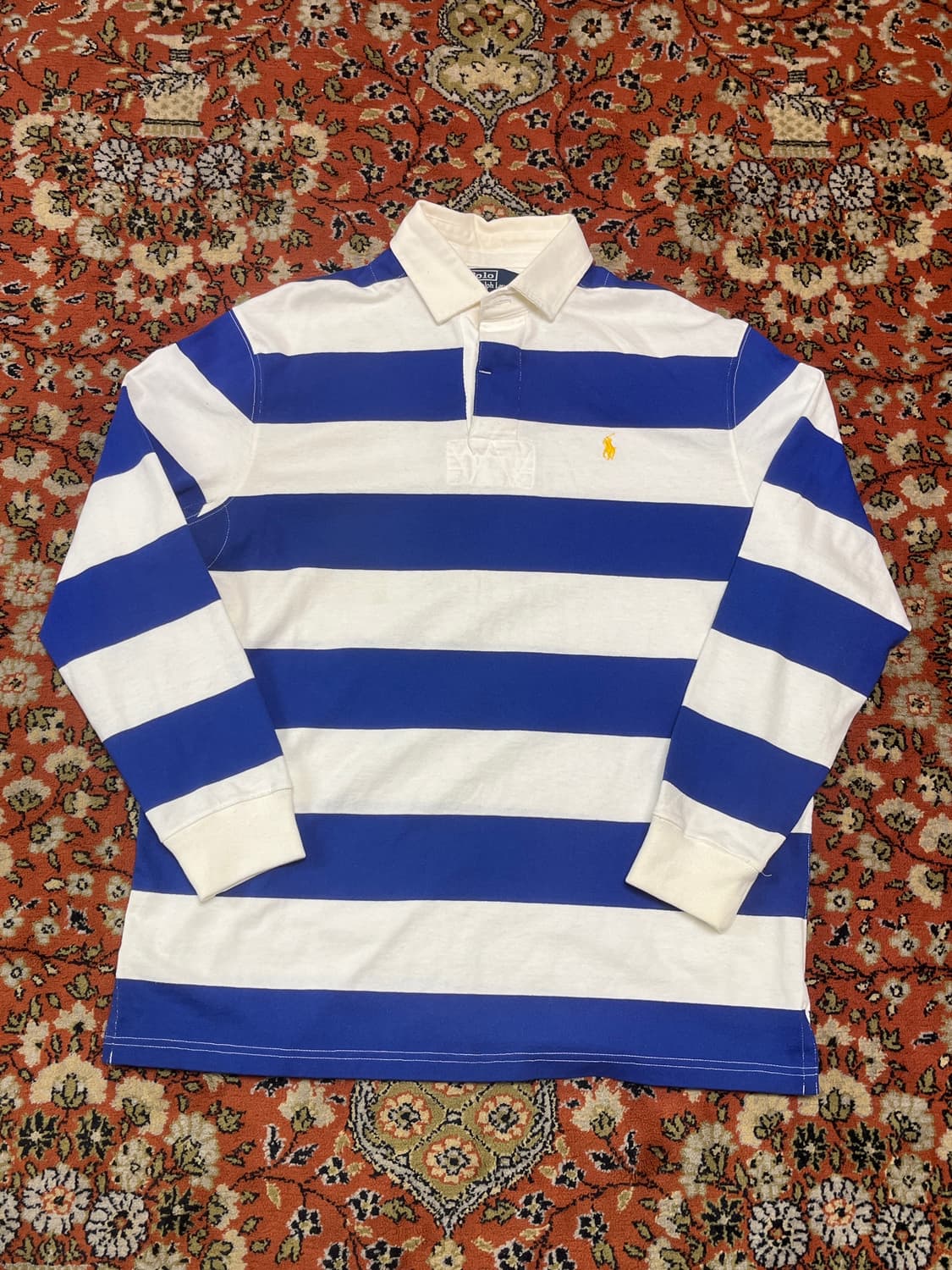 [M] 폴로랄프로렌 블루 화이트 럭비티 상품이미지1
