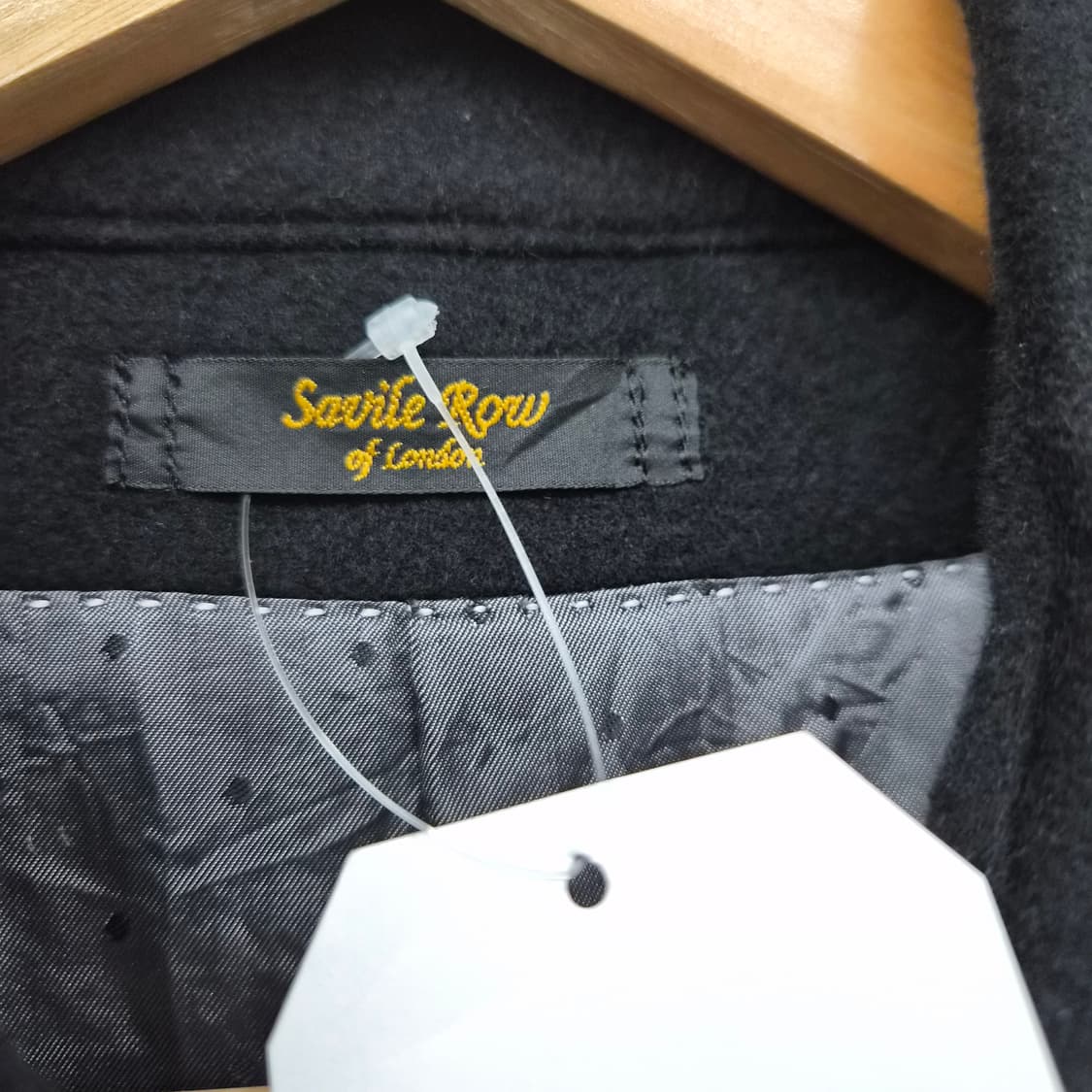 캐시미어 100% 검정색 기본 코트 남성 L 상품이미지4