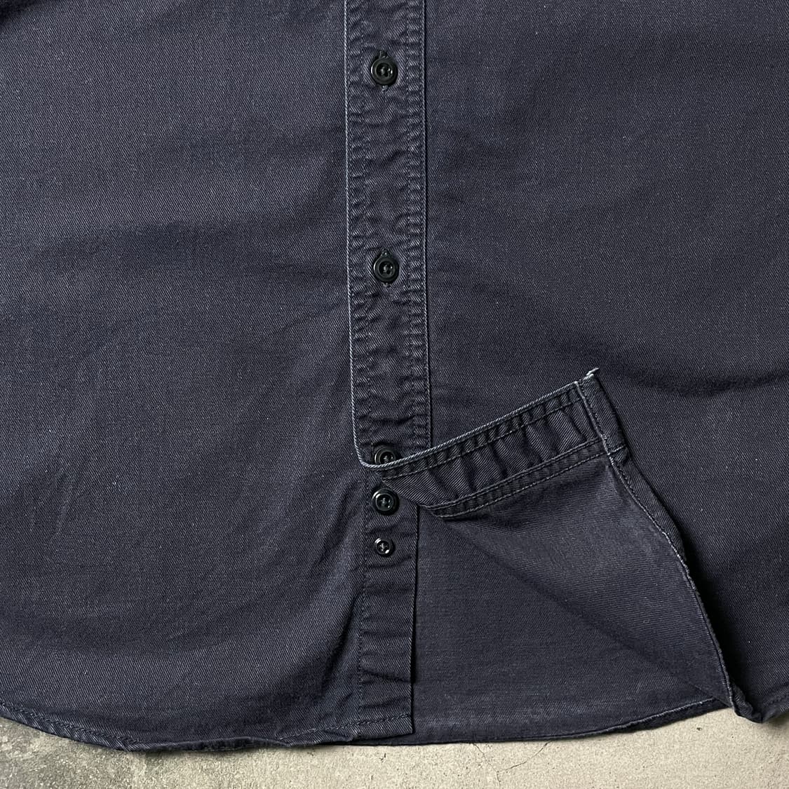 CARHARTT 칼하트 빈티지 네이비 플랩포켓 워크 셔츠 A00884 상품이미지4