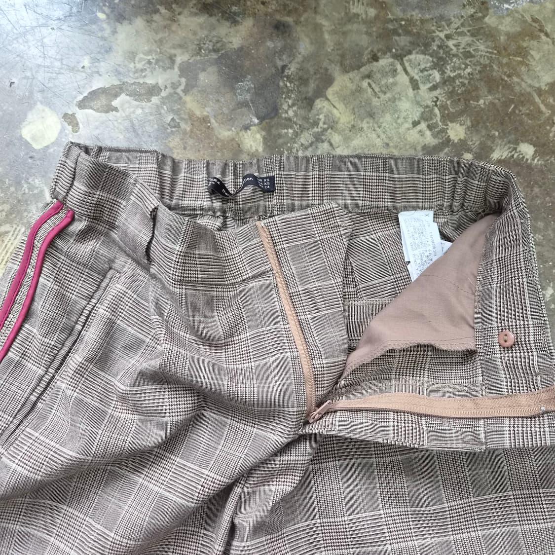 26) ZARA 자라 밴딩 체크팬츠 체크바지 슬랙스 상품이미지4
