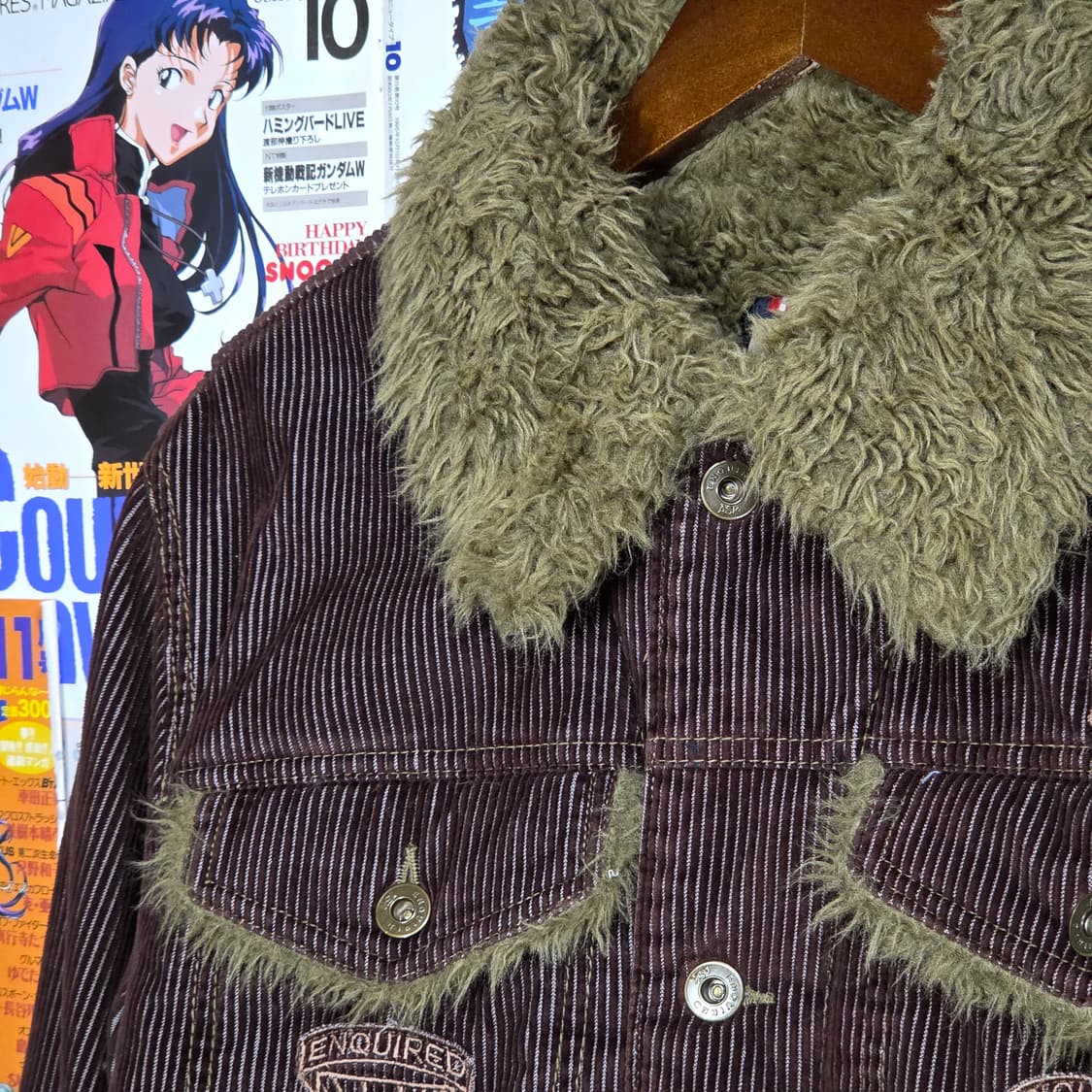 에스크 Y2K 브라운 코듀로이 퍼 쉐르파 자켓 상품이미지3