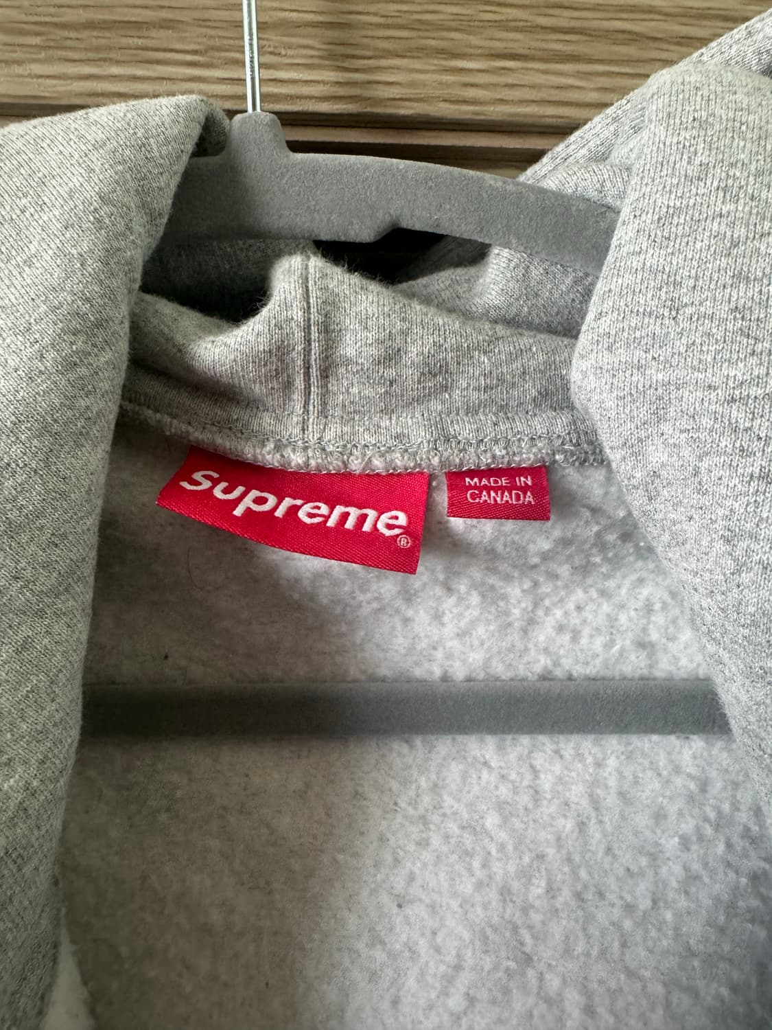 슈프림 S로고 후드집업 그레이 XL 상품이미지2