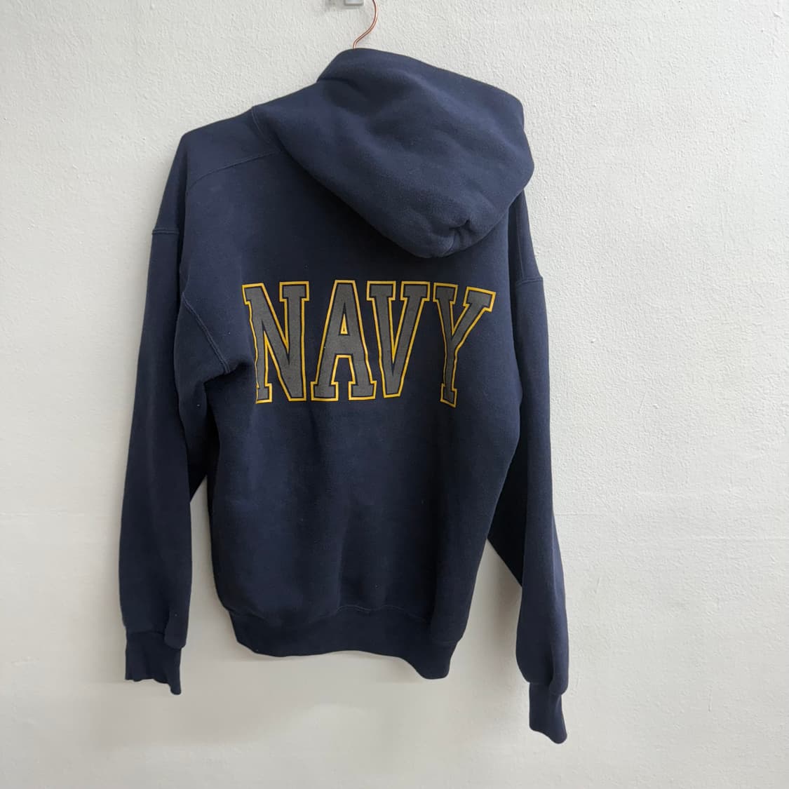 90s usa u.s navy 네이비 후드 M 상품이미지4