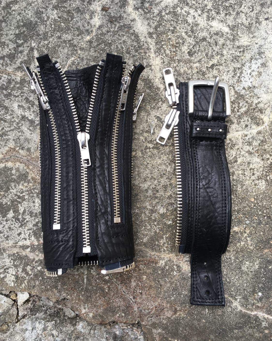 Leather two-way zipper bangle 상품이미지2