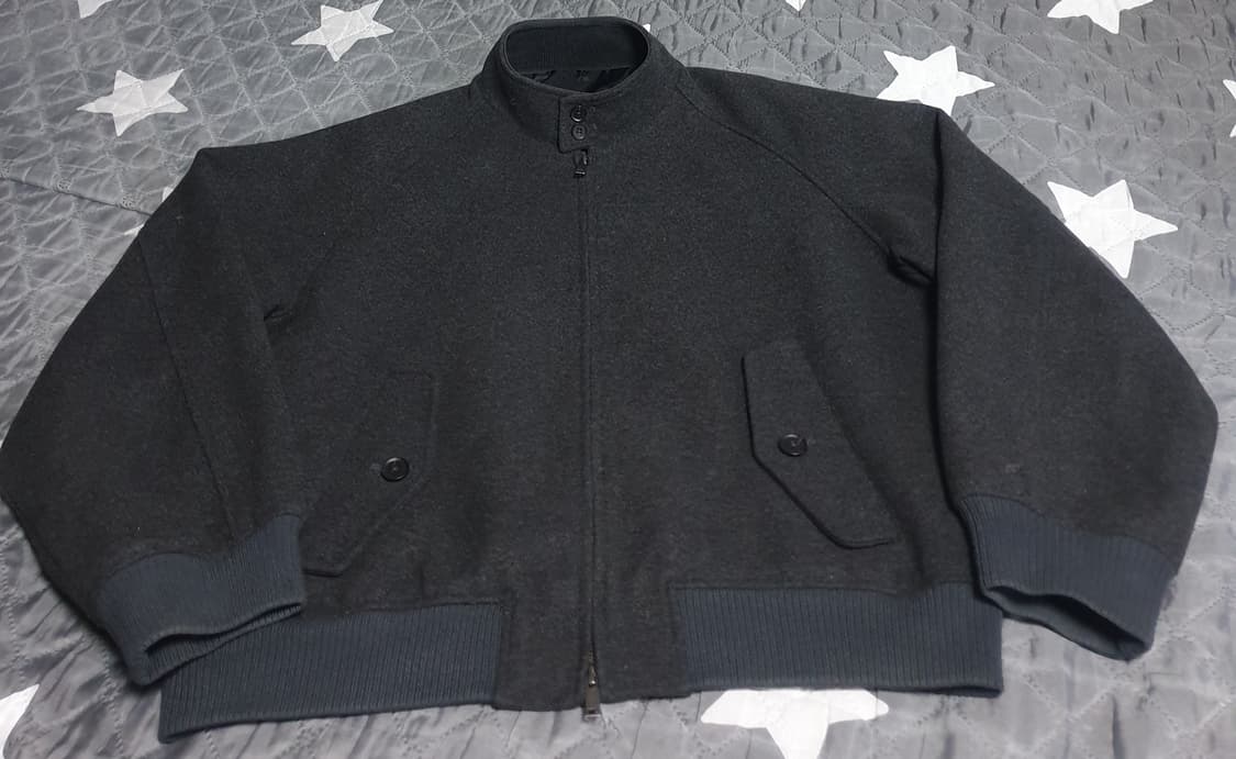 무신사스탠다드 울 브렌드 해링턴 자켓 차콜 그레이 (XL) 상품이미지3