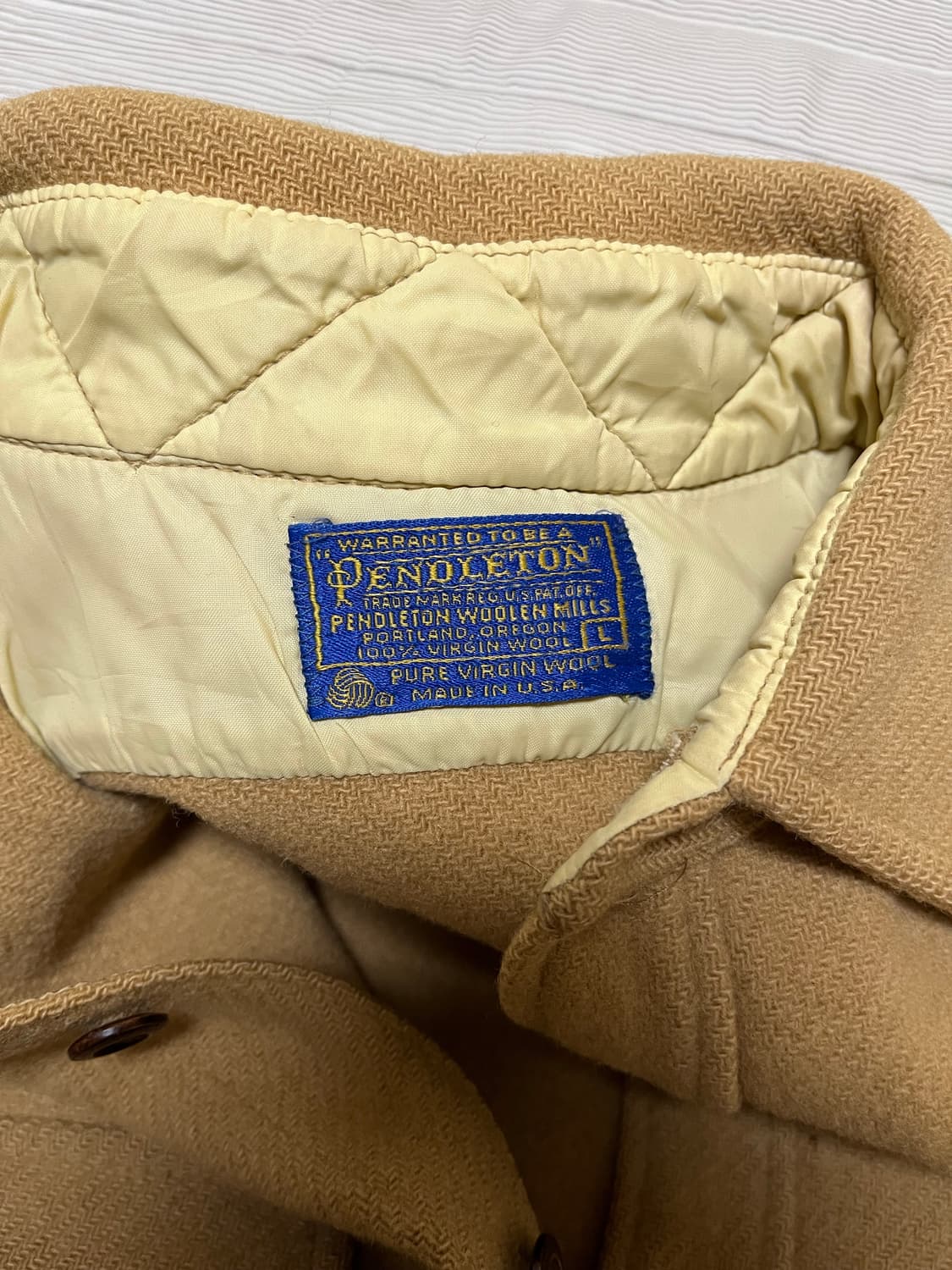 70s 펜들턴 퓨어 버진울 셔츠 made in usa 상품이미지3