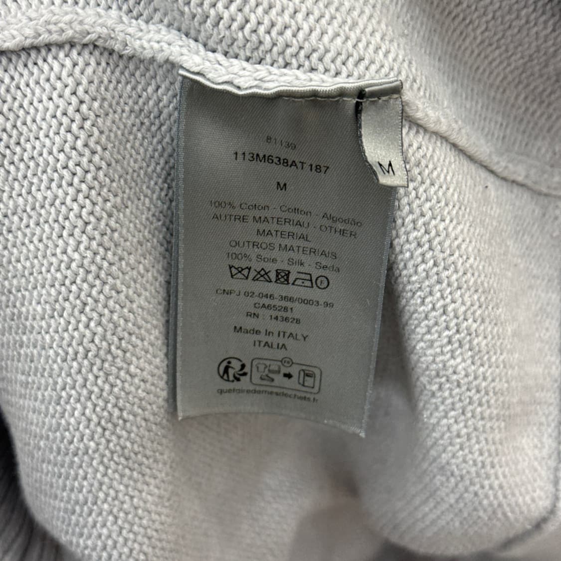 [리오브전포점] 디올 오블리크 인서트 사이드라인 니트 상품이미지3