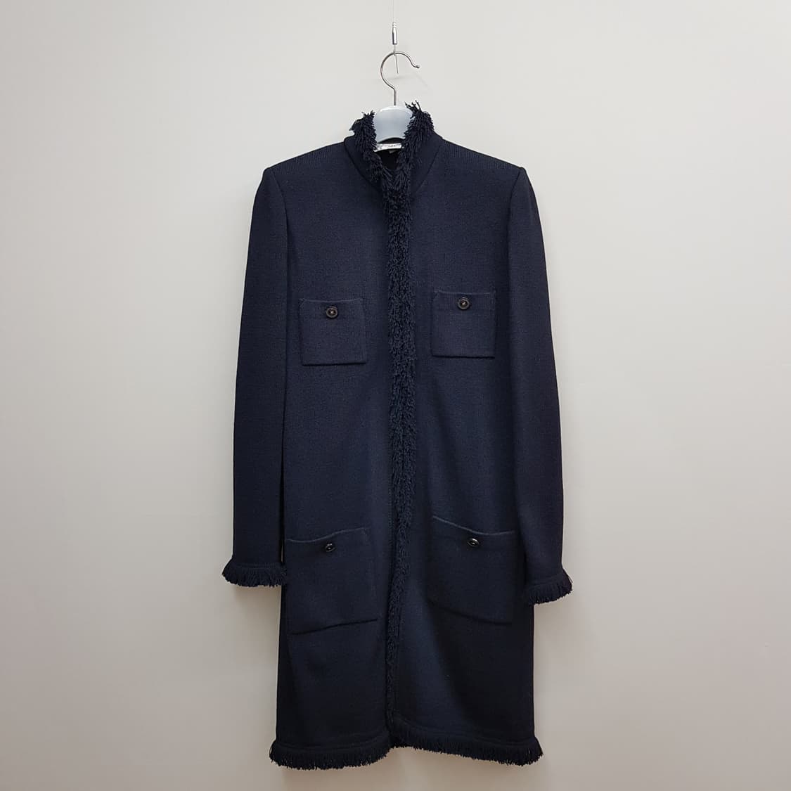 STJOHN 센죤 프린지 트리밍 롱 니트 코트 4사이즈 상품이미지1