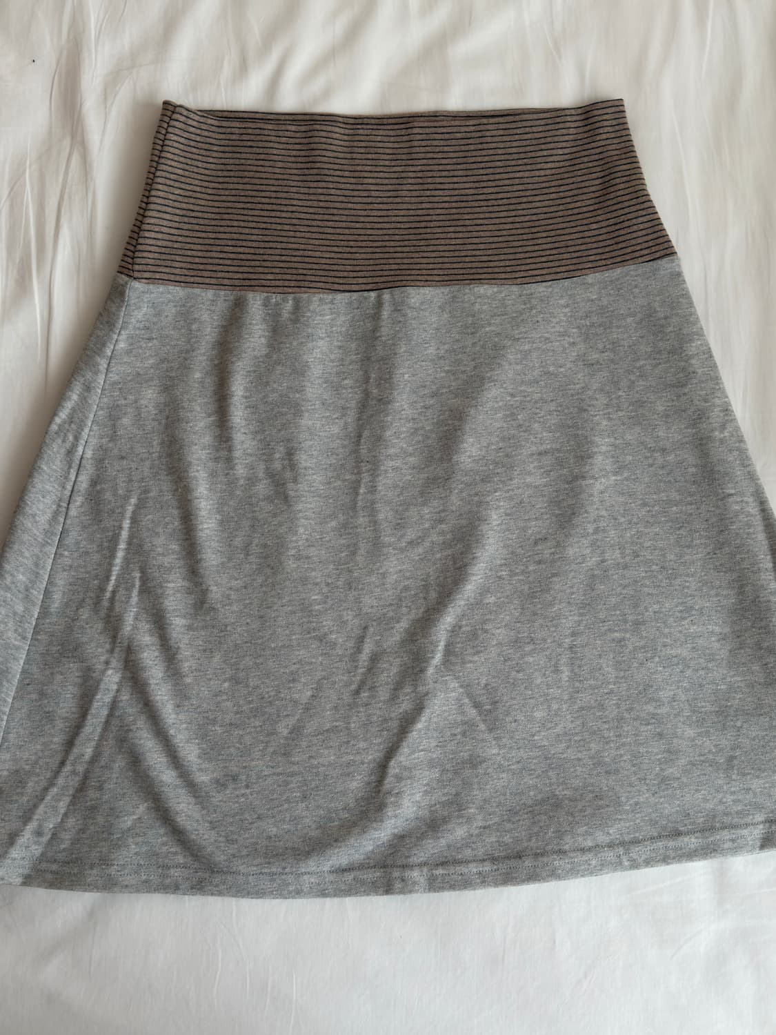 코이세이오038 STRIPE SKIRT MELANGE GREY 상품이미지2
