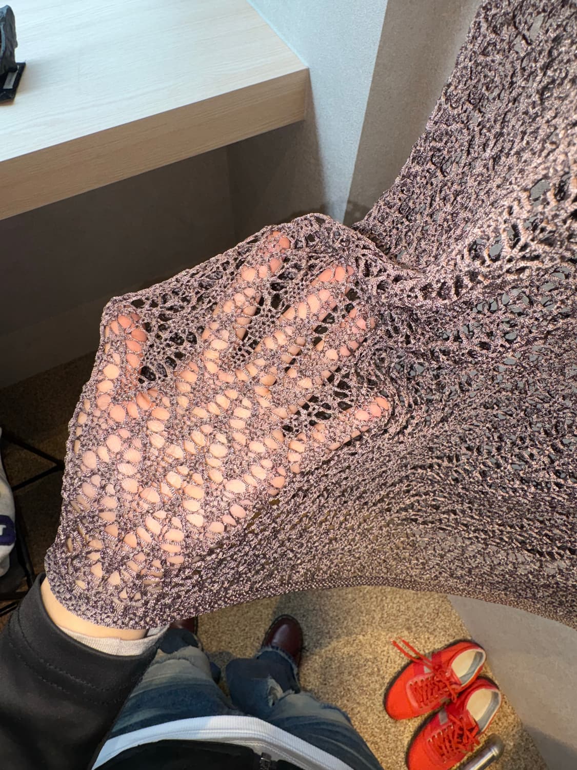 Sheer knit top 상품이미지2