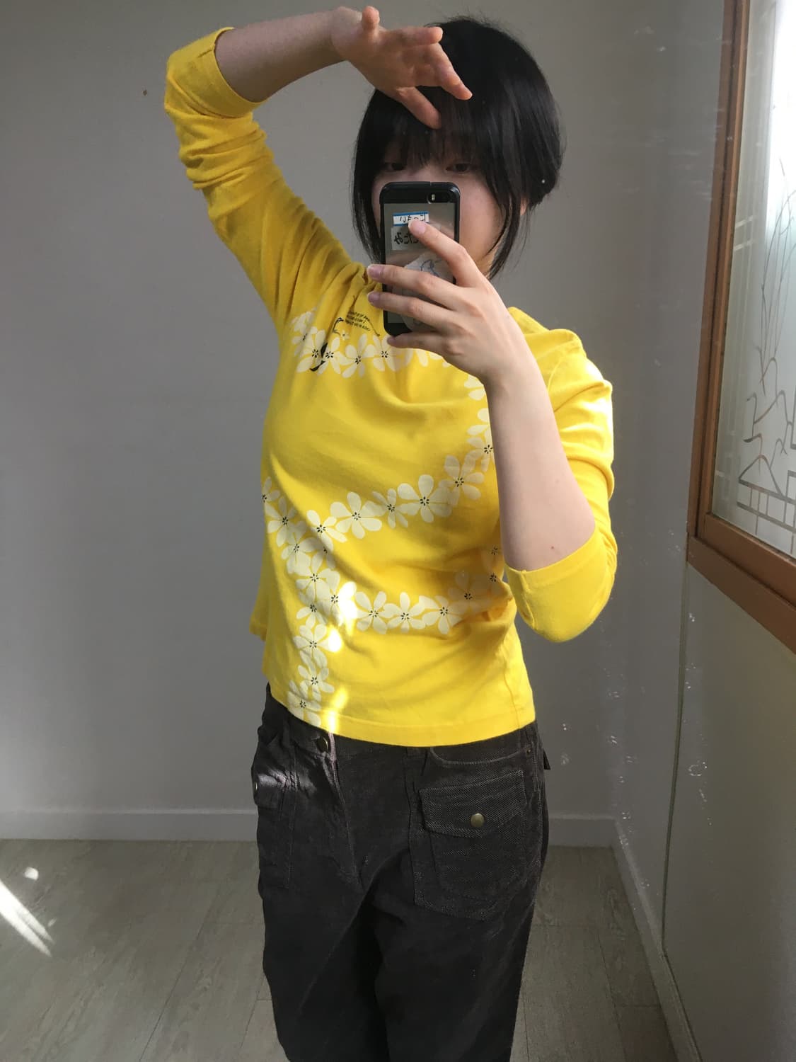 vintage yellow top 상품이미지3
