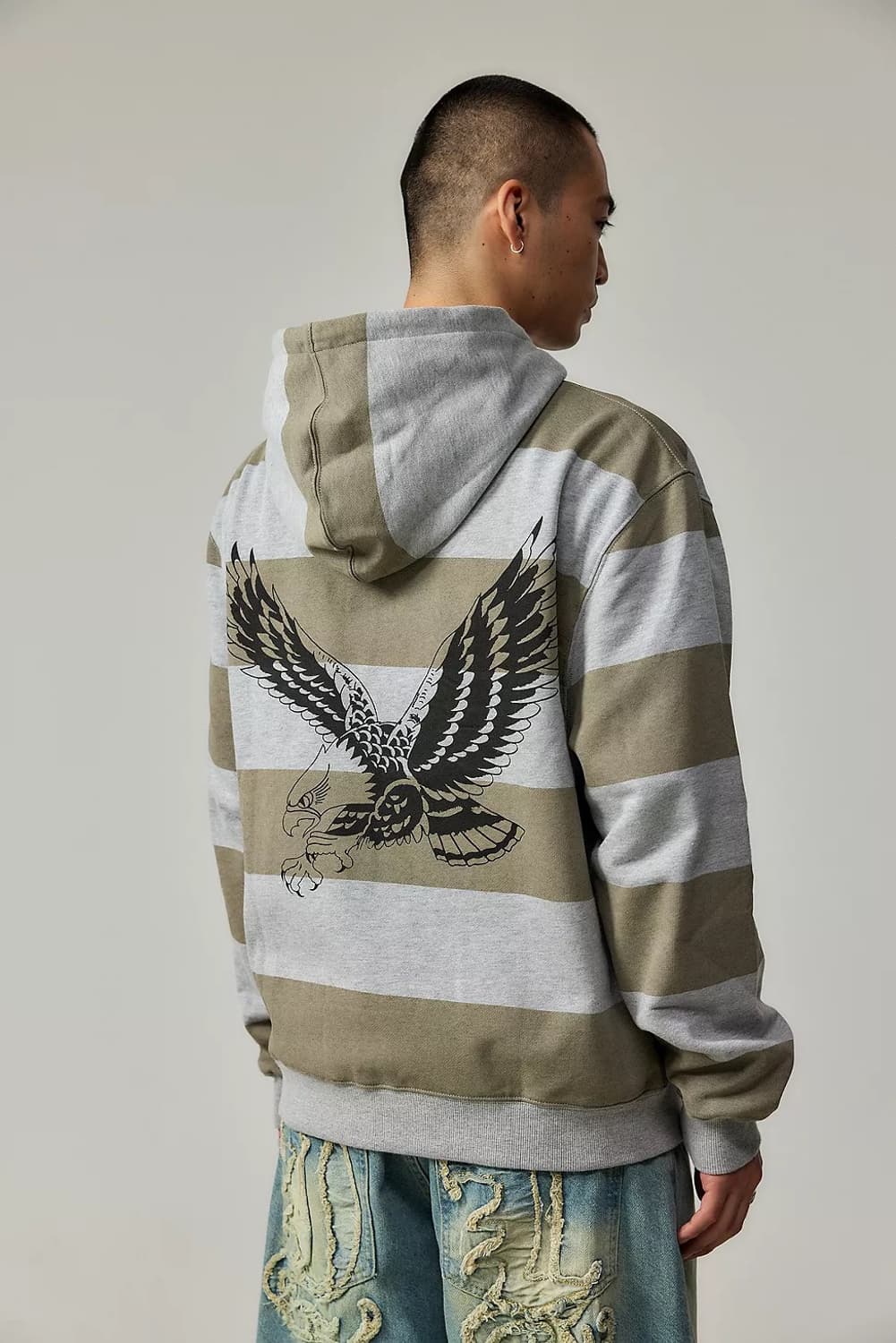 어반아웃피터스 에드하디 스트라이프 후드집업 상품이미지2