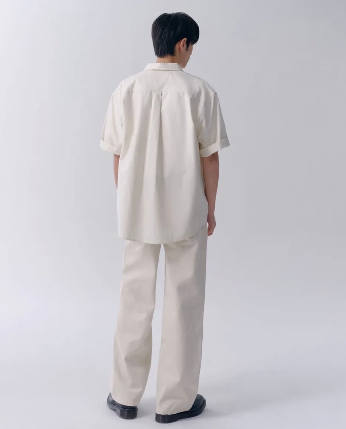 무신사스탠다드 와이드 데님 팬츠 크림 32 상품이미지3