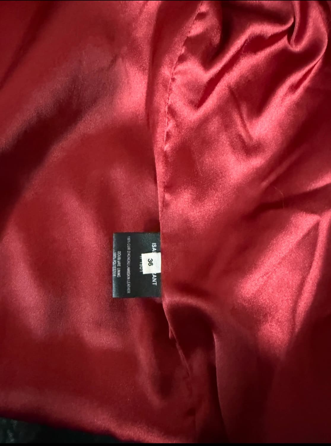 이자벨마랑 레더 램스킨 자켓 상품이미지4