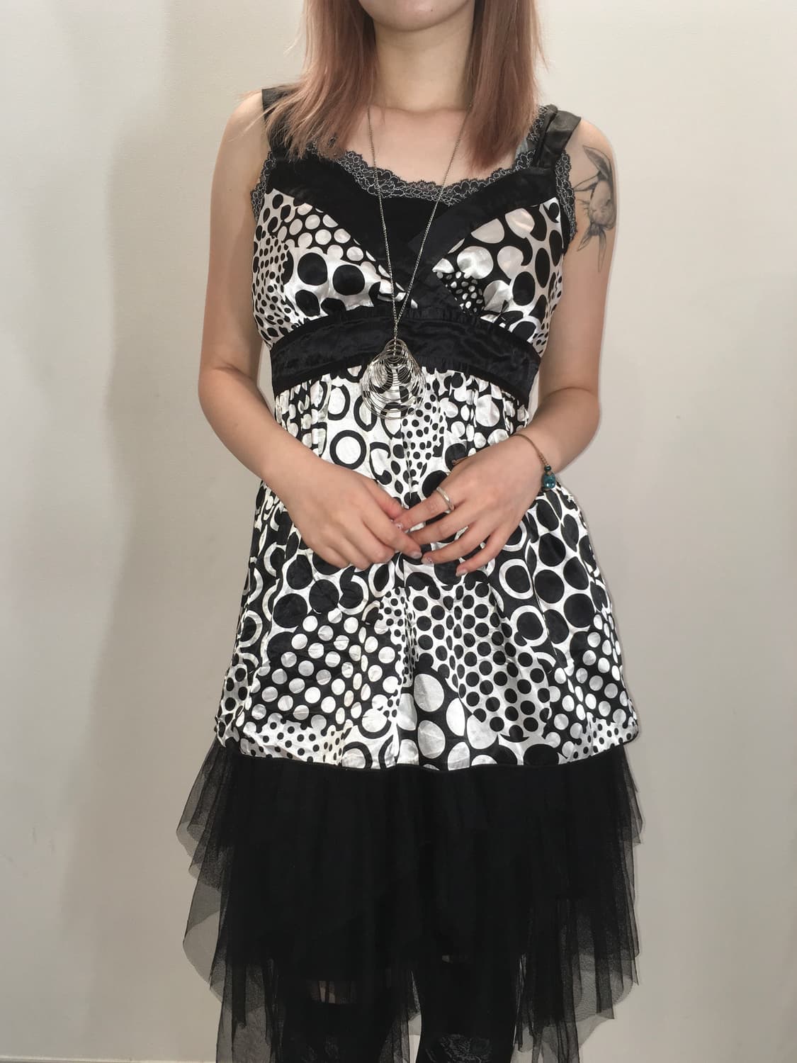 jpn vintage oriental dot ribbon blouse 상품이미지3