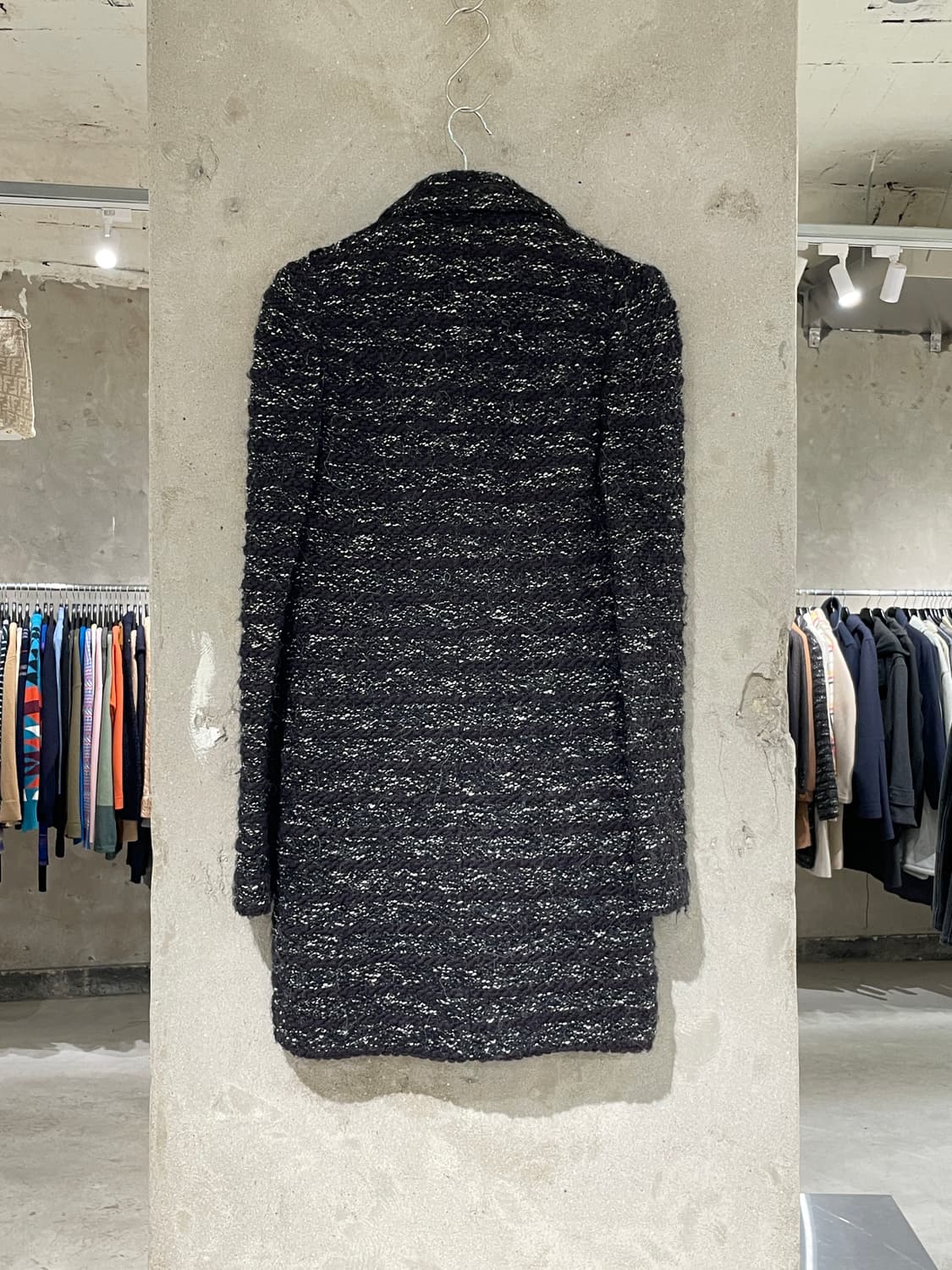 이자벨 마랑 에뚜왈 차콜 스트라이프 체스넛 버튼 알파카 울 자켓 상품이미지6