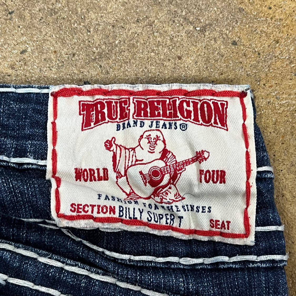 [정품/25] 트루릴리젼 스티치 데님 청바지 b18 상품이미지5